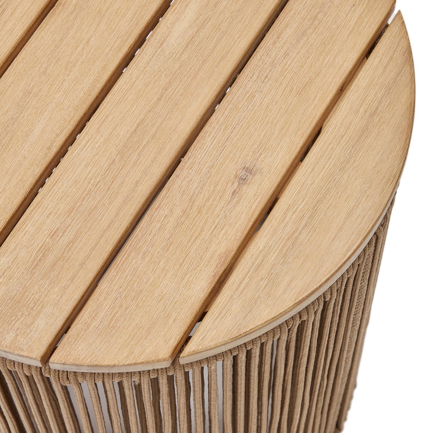 Stolik pomocniczy ogrodowy DANDARA drewno akacjowe La Forma Eye on Design