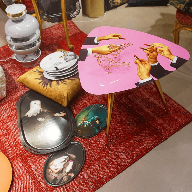 Stolik REVOLVER czerwony Seletti Eye on Design
