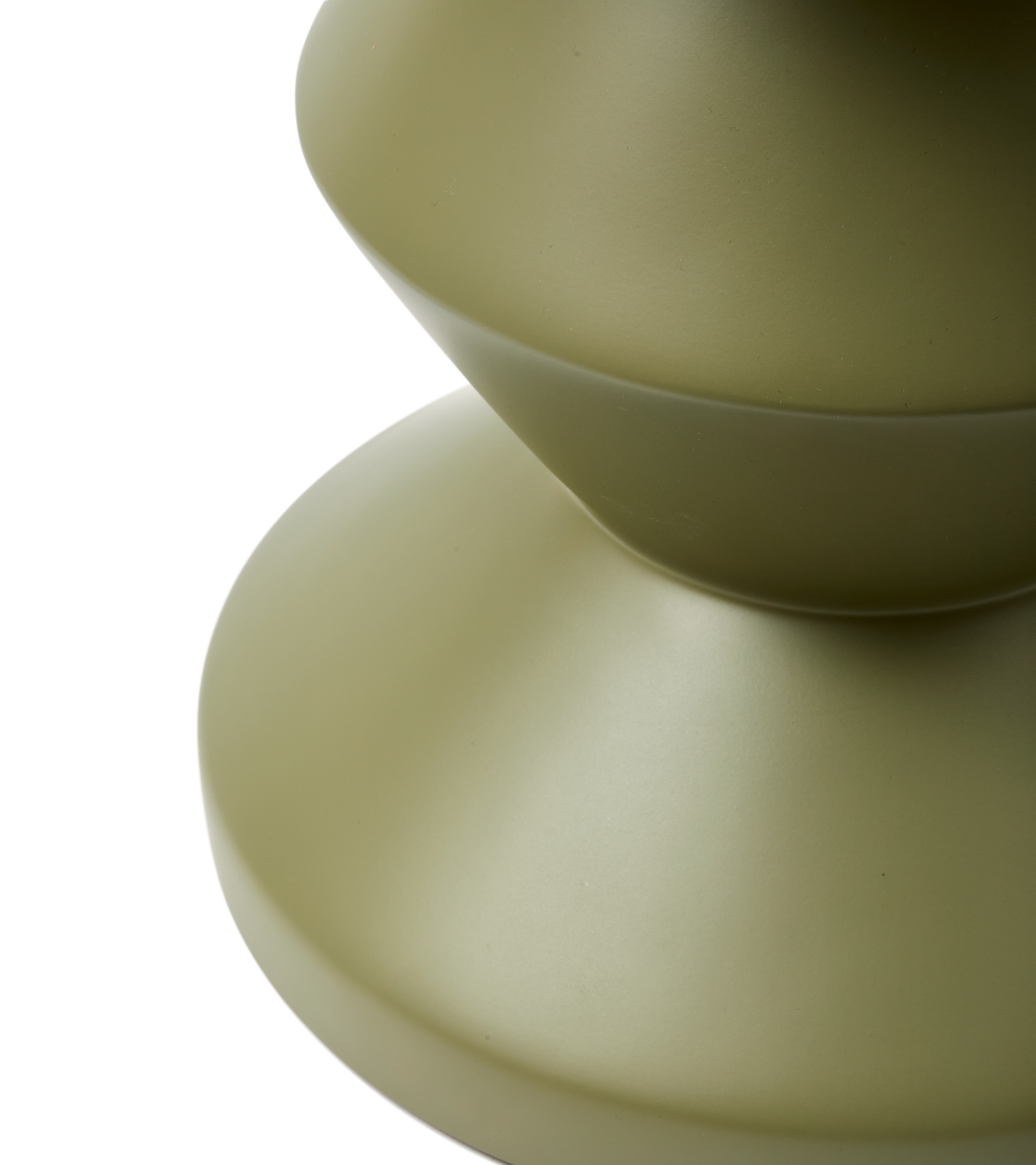 ZIG ZAG MATT Outdoor-Hocker oliv