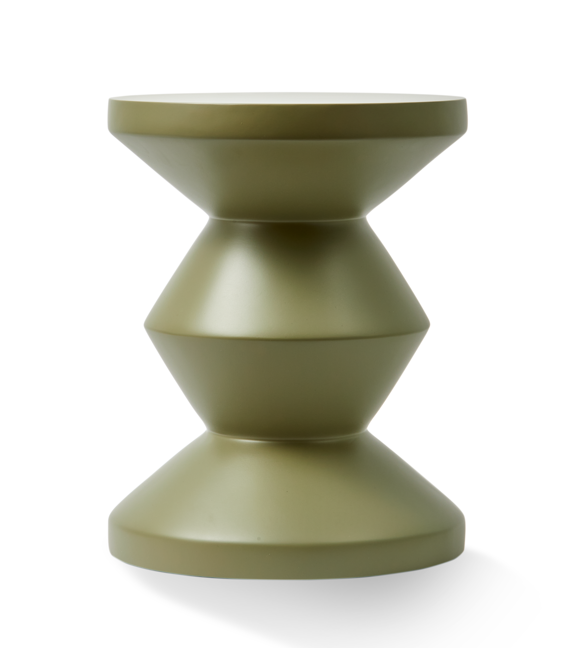 ZIG ZAG MATT Outdoor-Hocker oliv