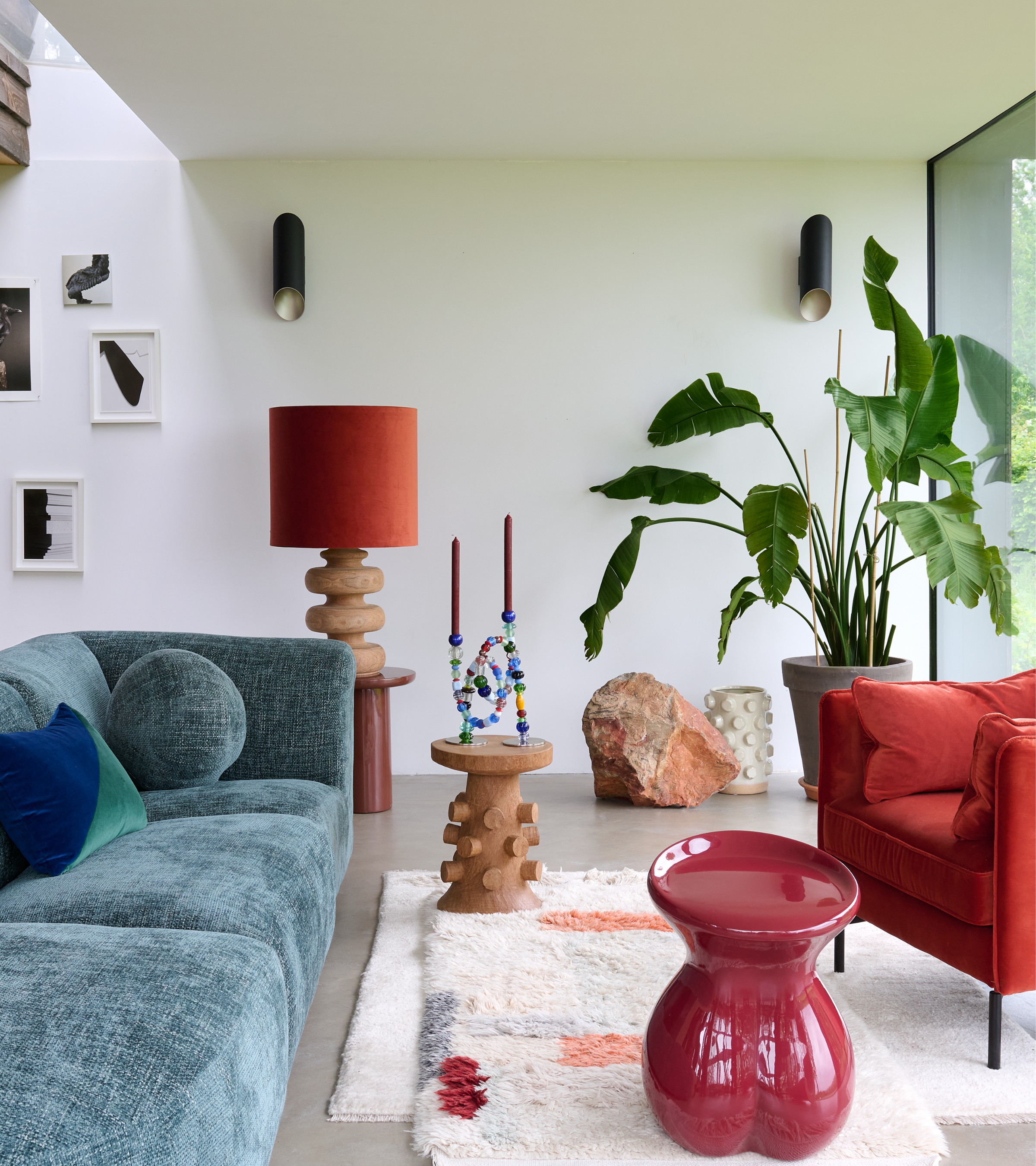 BODY burgundy stool