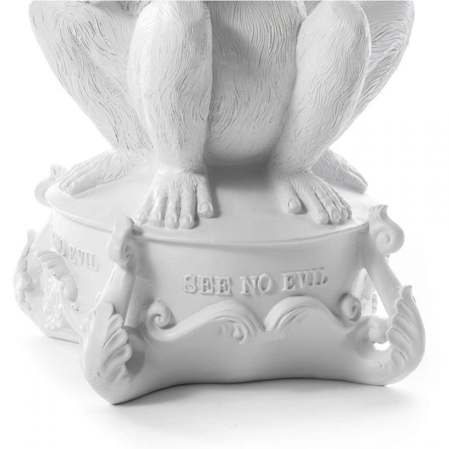 Świecznik 3 MONKEYS biały Seletti Eye on Design