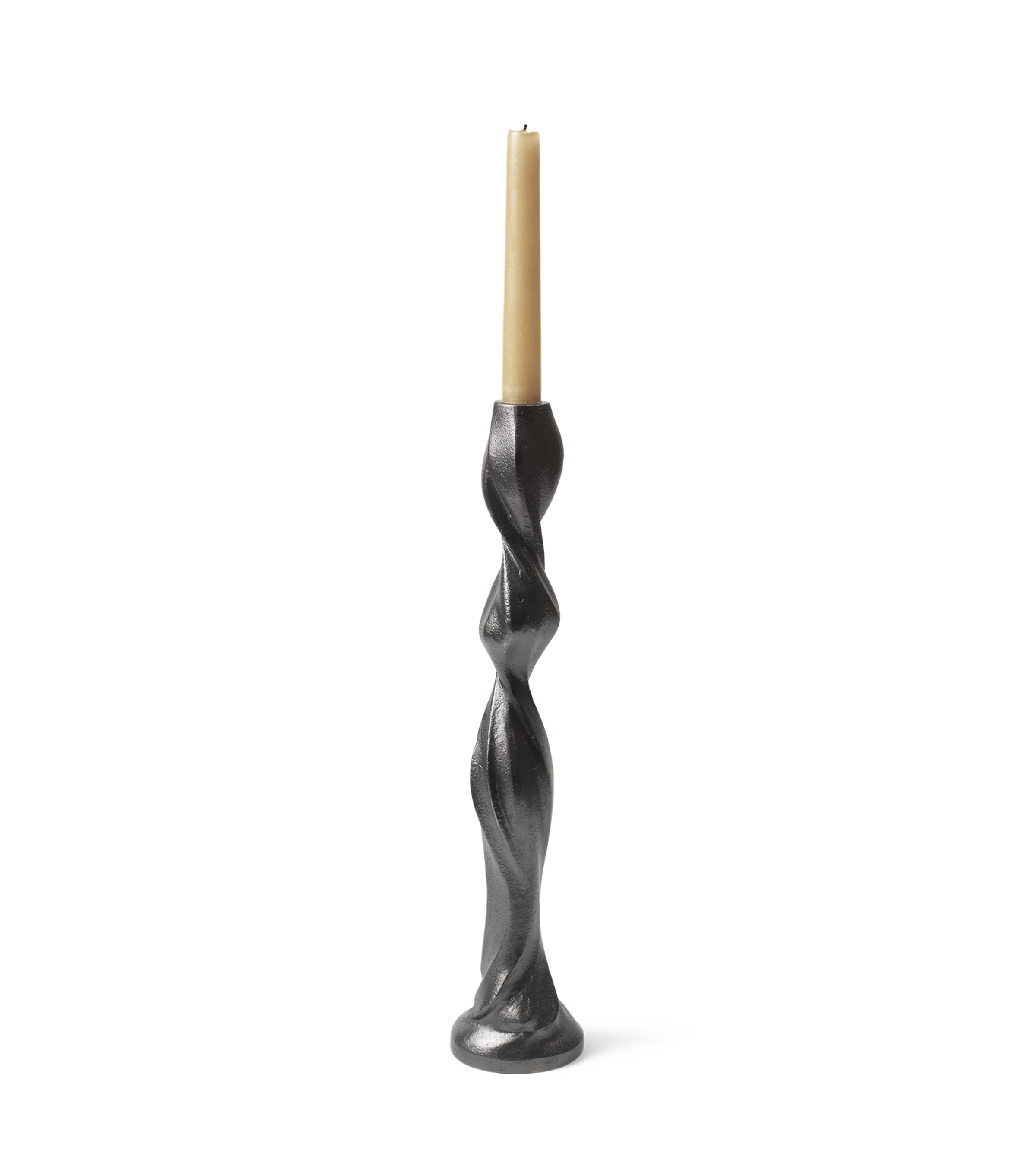 GALE Kerzenständer schwarzes Aluminium