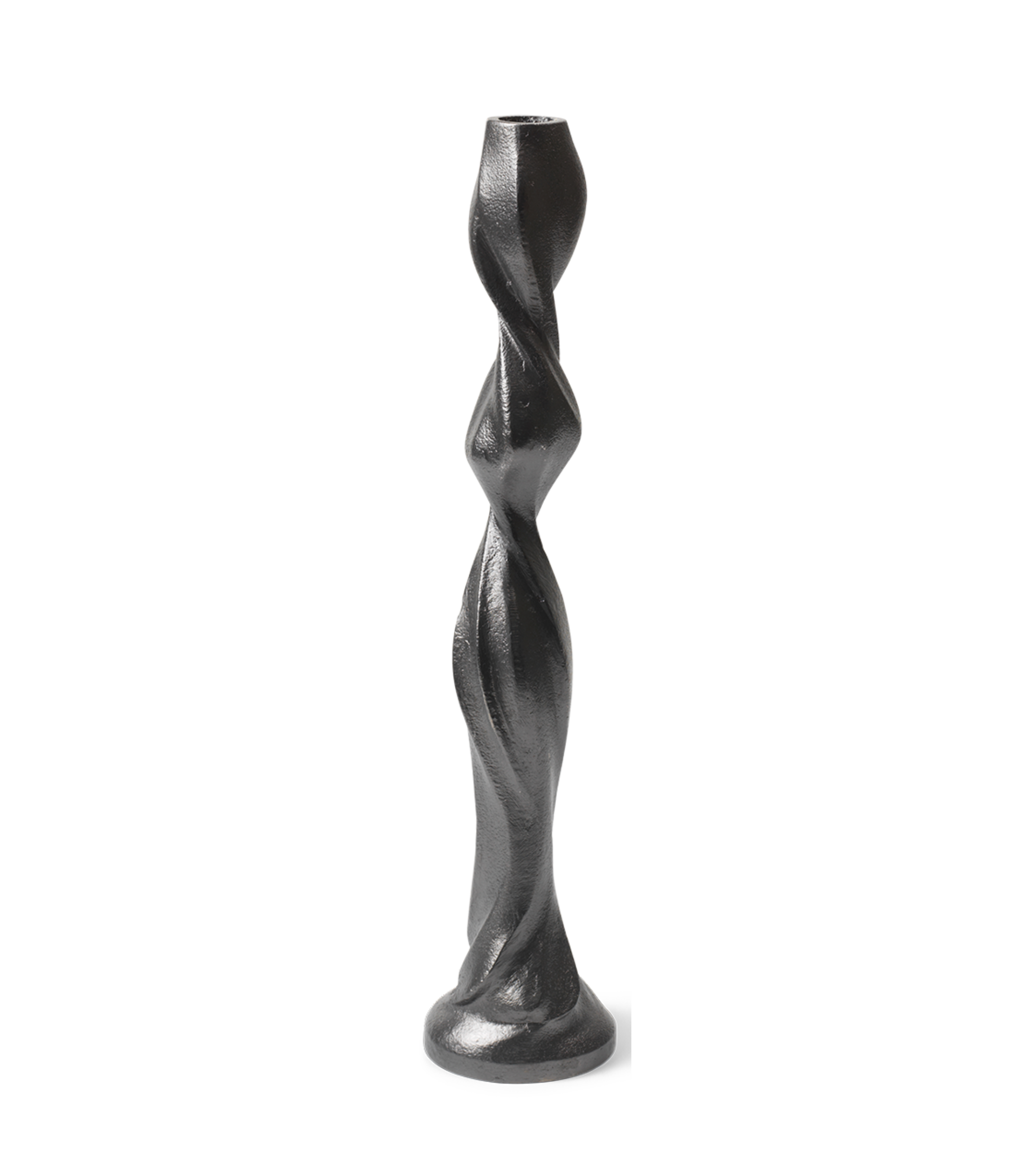 GALE Kerzenständer schwarzes Aluminium