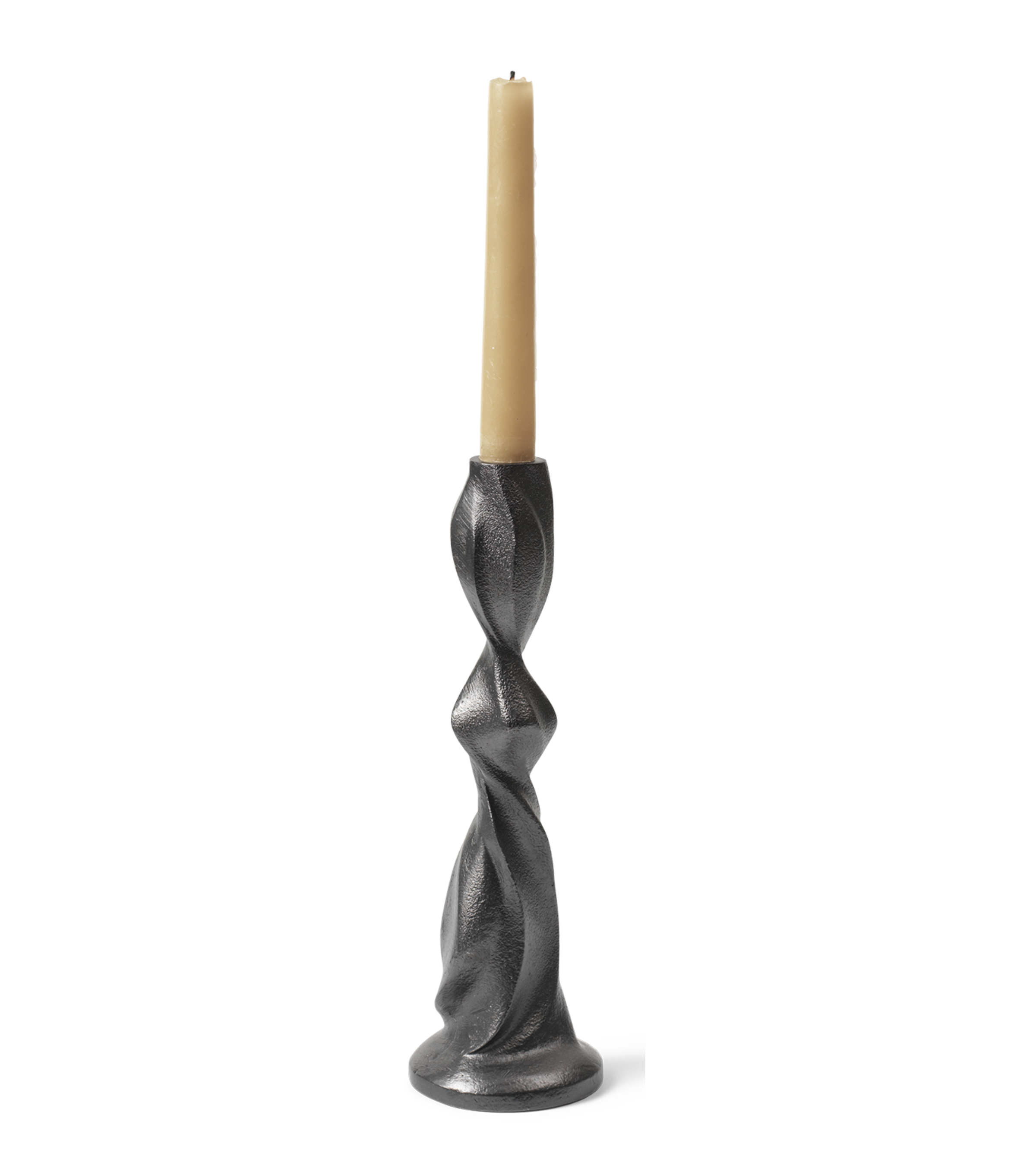 GALE Kerzenständer schwarzes Aluminium