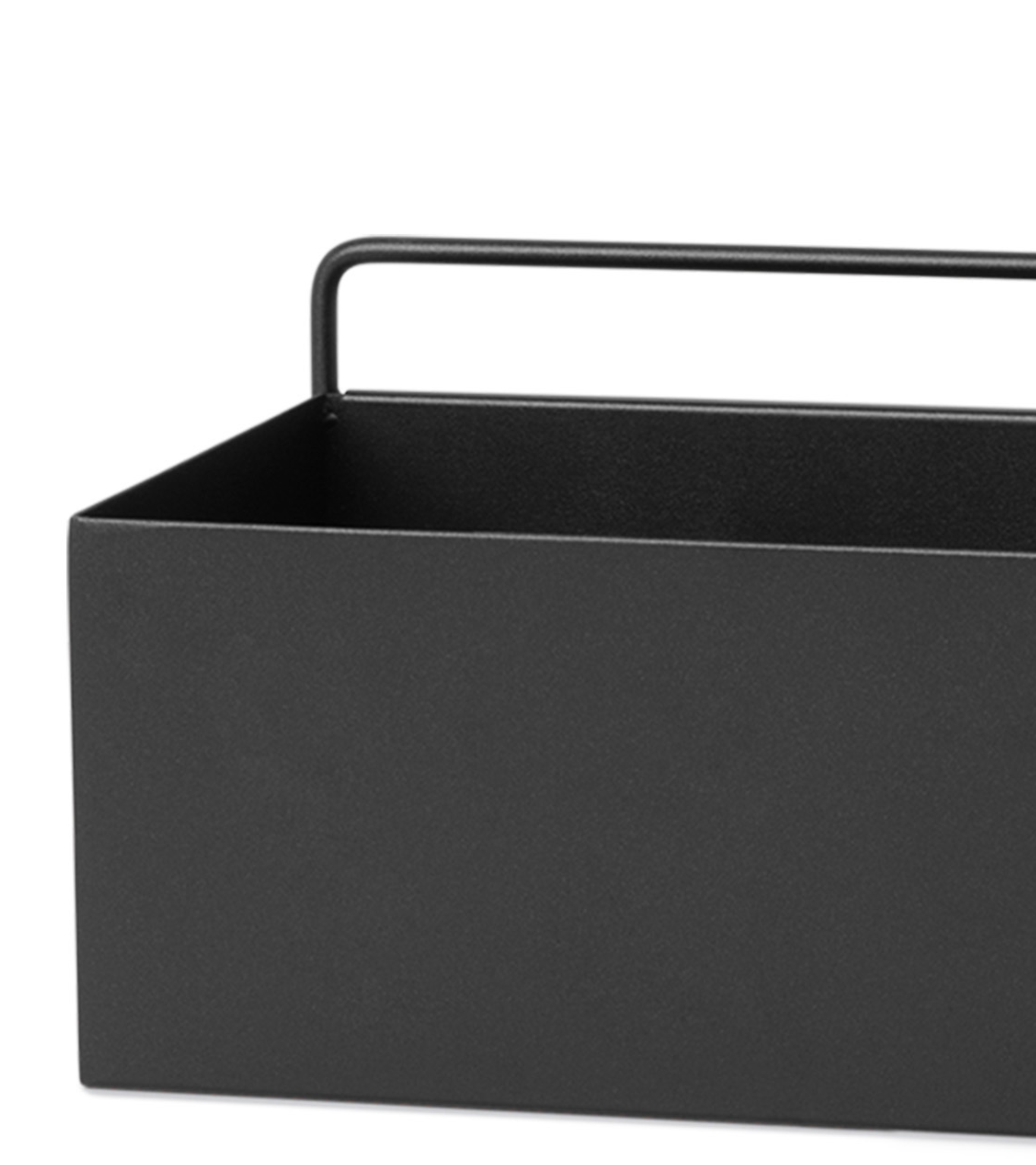Hanging planter WALL RECTANGLE BOX black