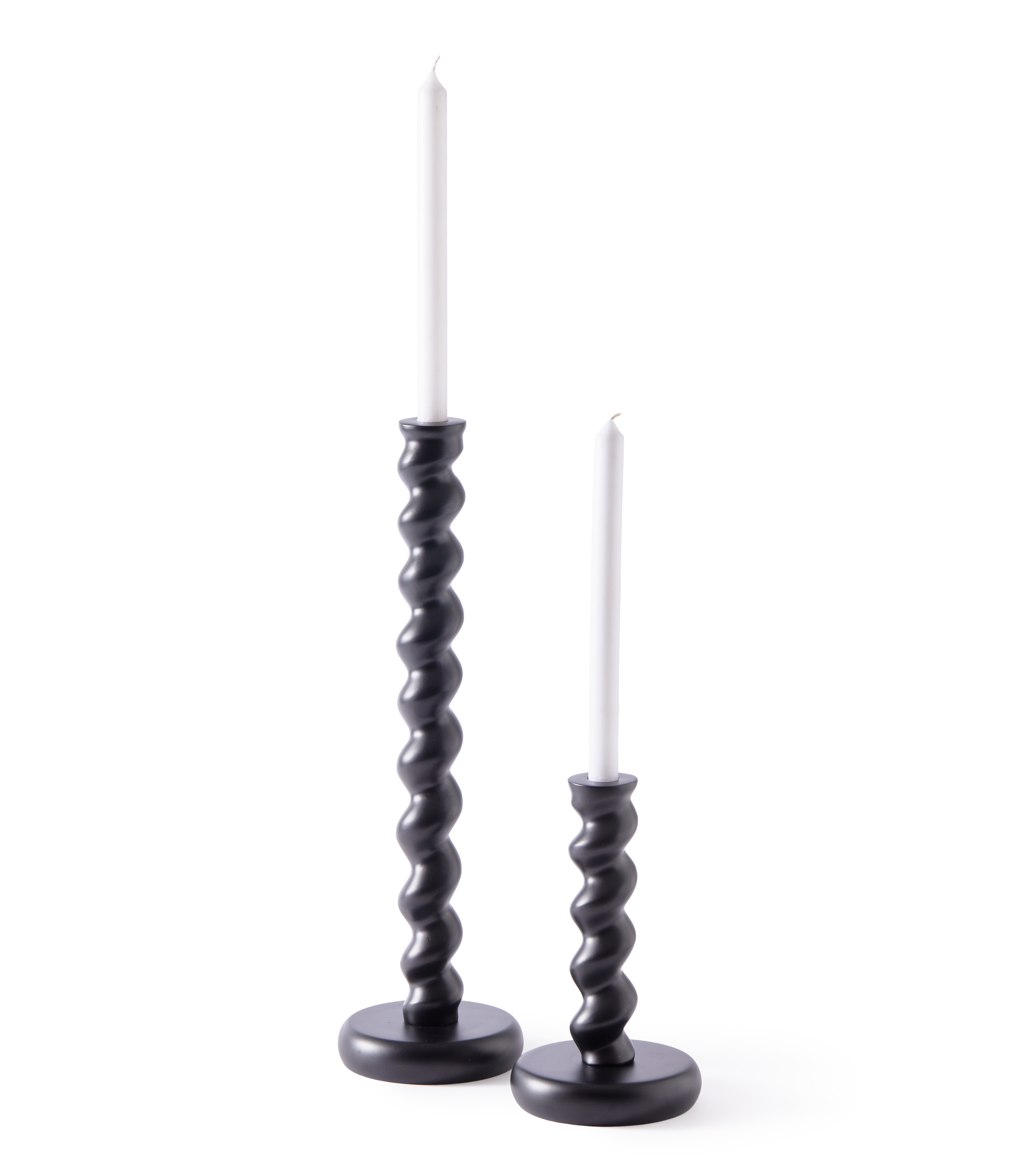 TWISTER black candlestick