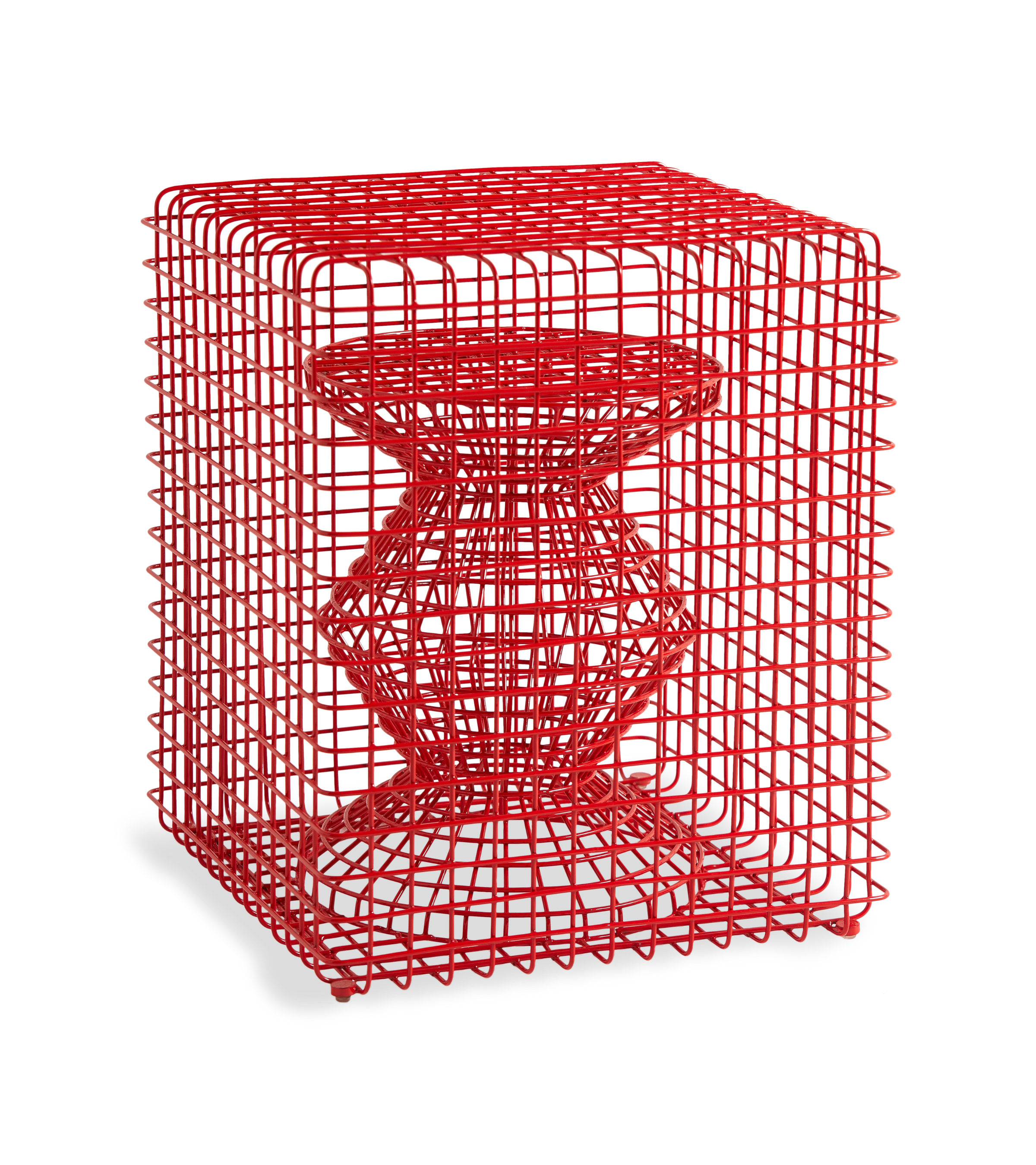 ZIG ZAG WIRE Dekohocker rot