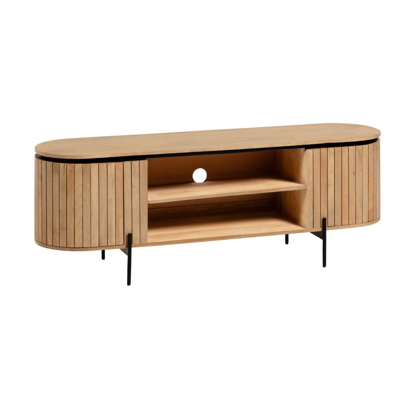 Szafka otwarta RTV LICIA lite drewno mango La Forma Eye on Design