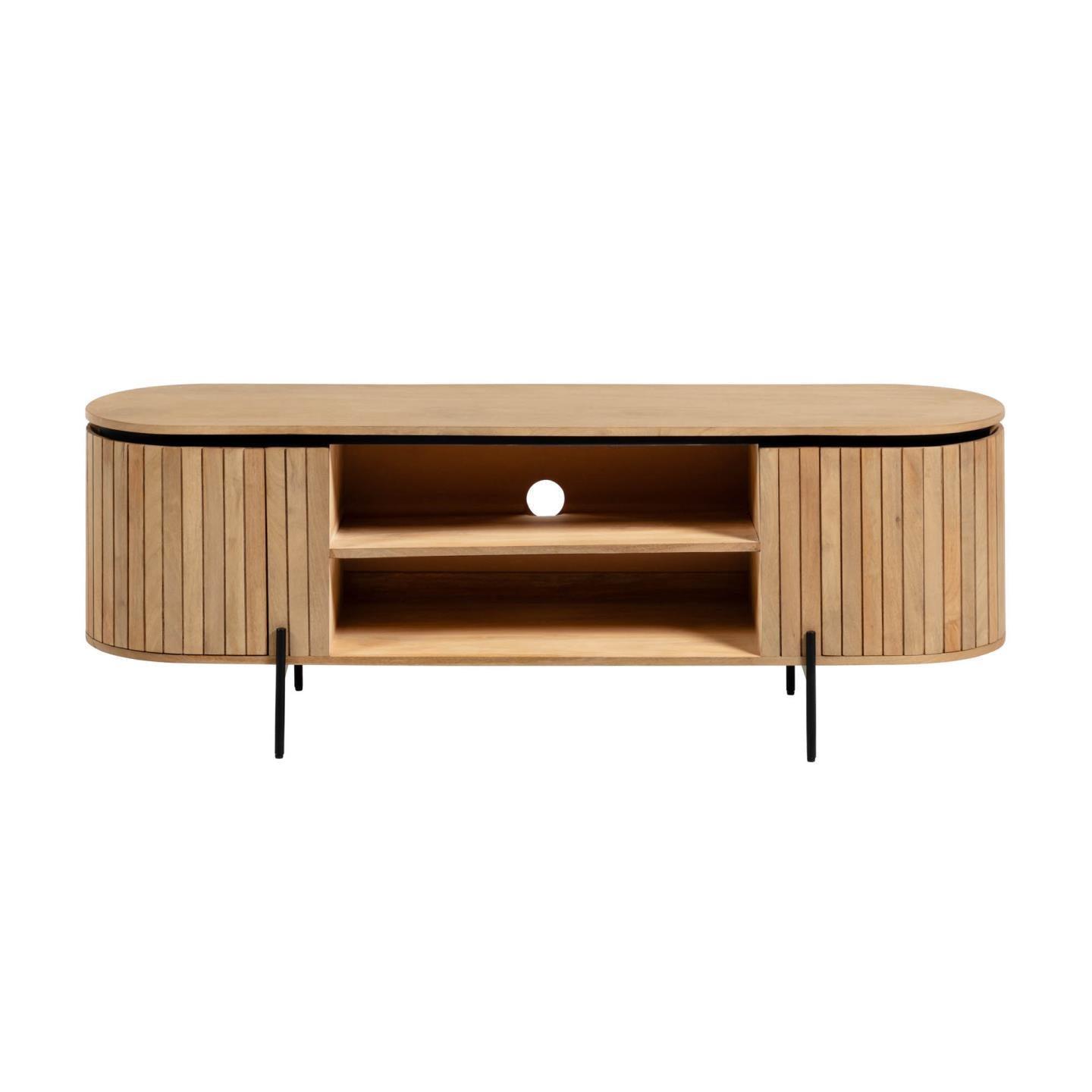 Szafka otwarta RTV LICIA lite drewno mango La Forma Eye on Design