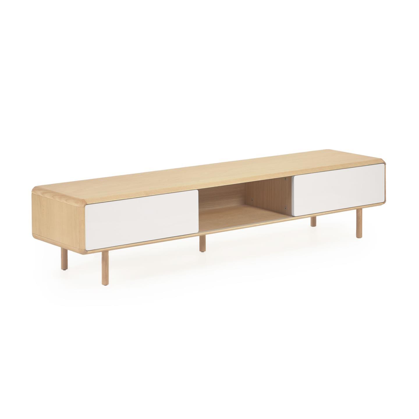 Szafka RTV ANIELLE lite drewno jesionowe La Forma Eye on Design