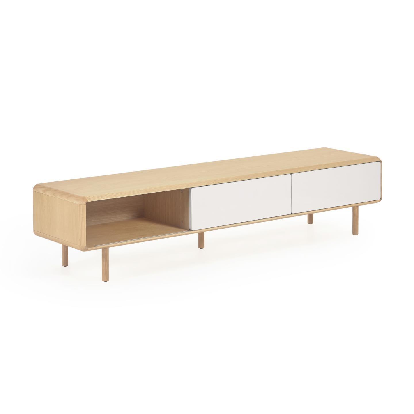 Szafka RTV ANIELLE lite drewno jesionowe La Forma Eye on Design