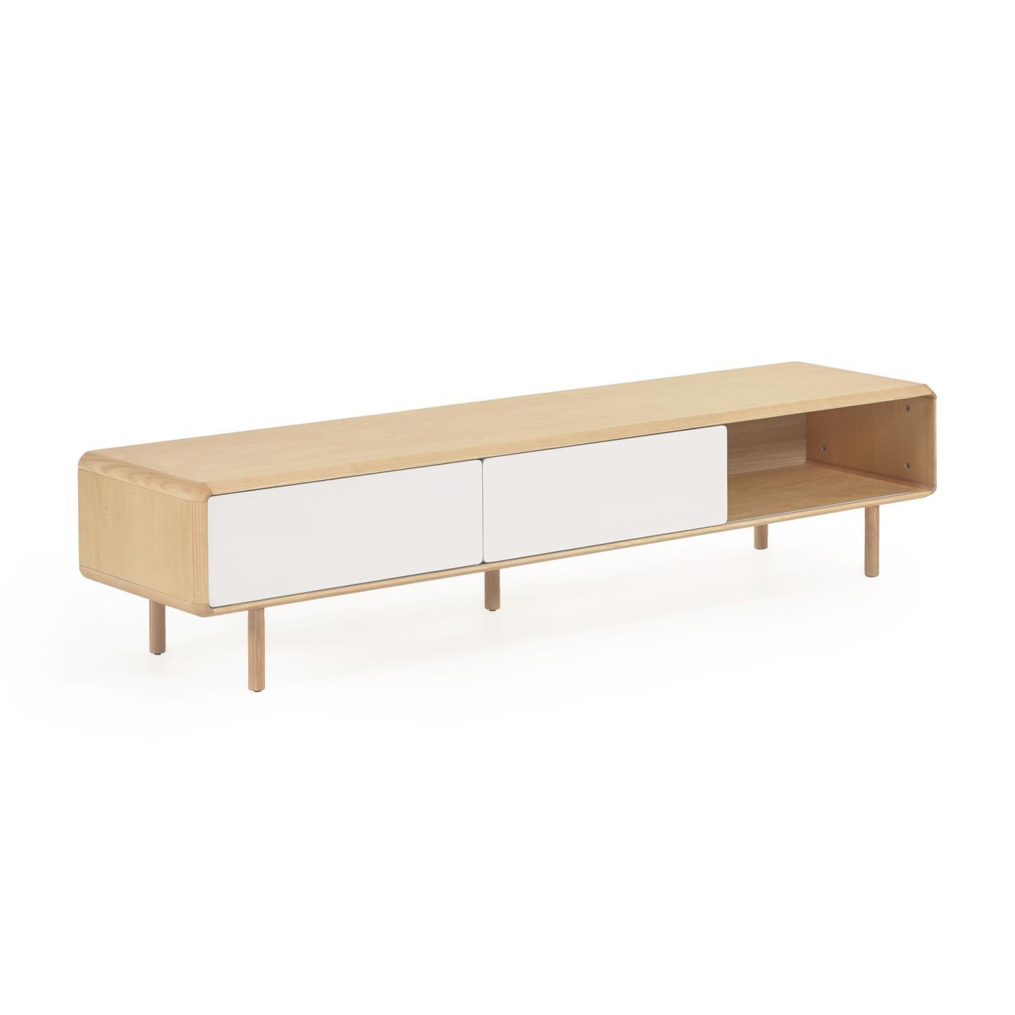 Szafka RTV ANIELLE lite drewno jesionowe La Forma Eye on Design