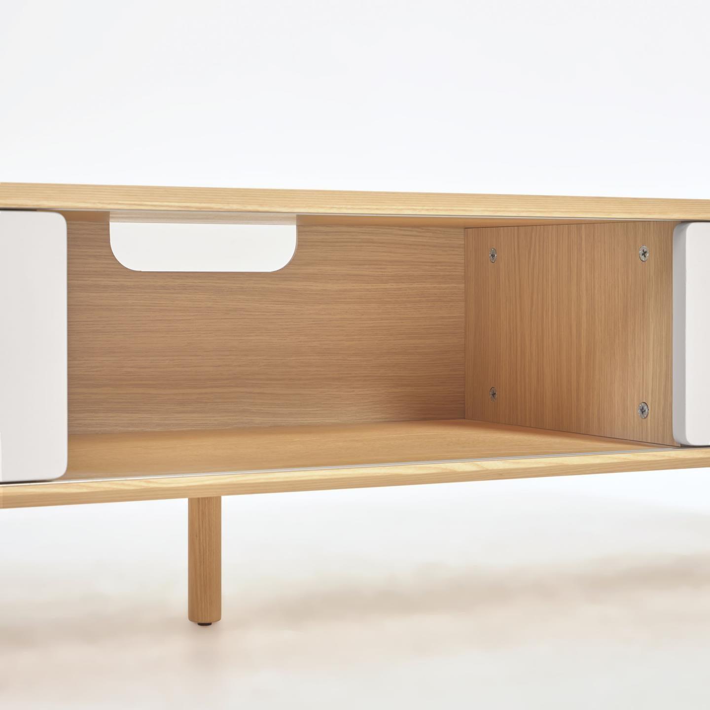Szafka RTV ANIELLE lite drewno jesionowe La Forma Eye on Design