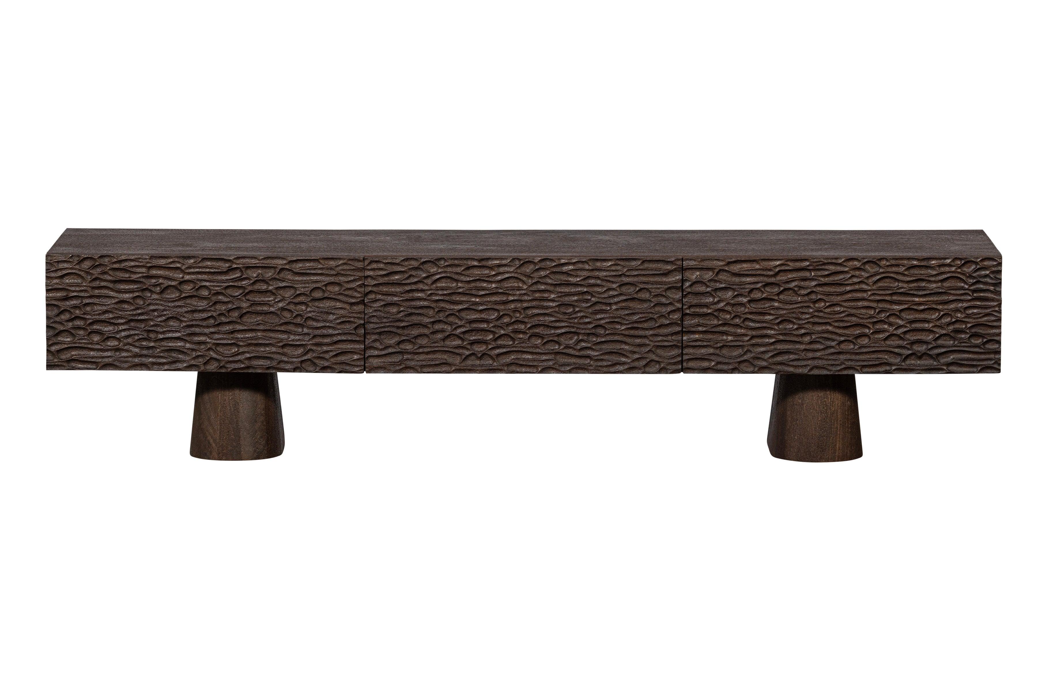 Szafka RTV CRUMBLE drewno mango Be Pure Eye on Design