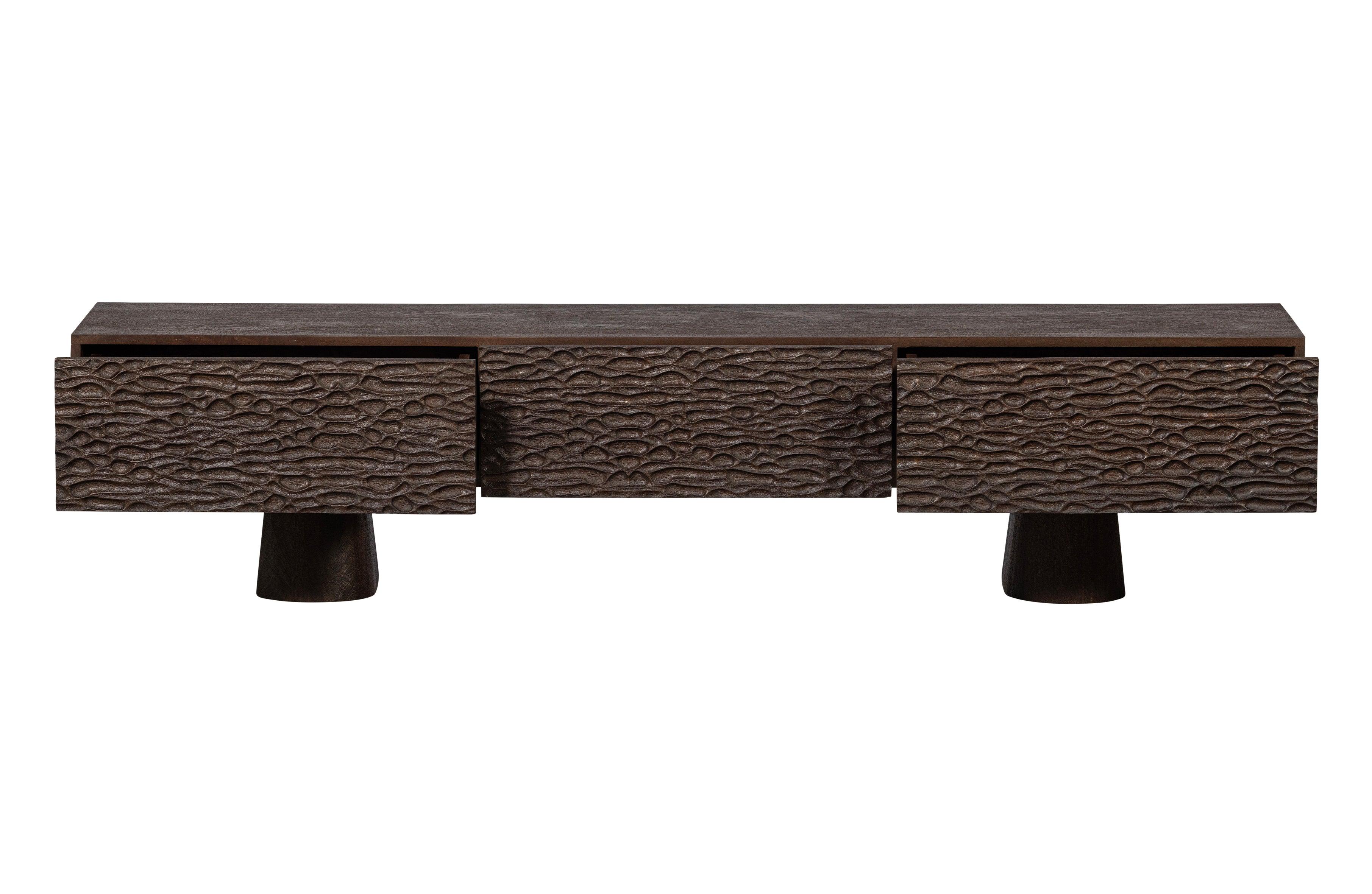 Szafka RTV CRUMBLE drewno mango Be Pure Eye on Design