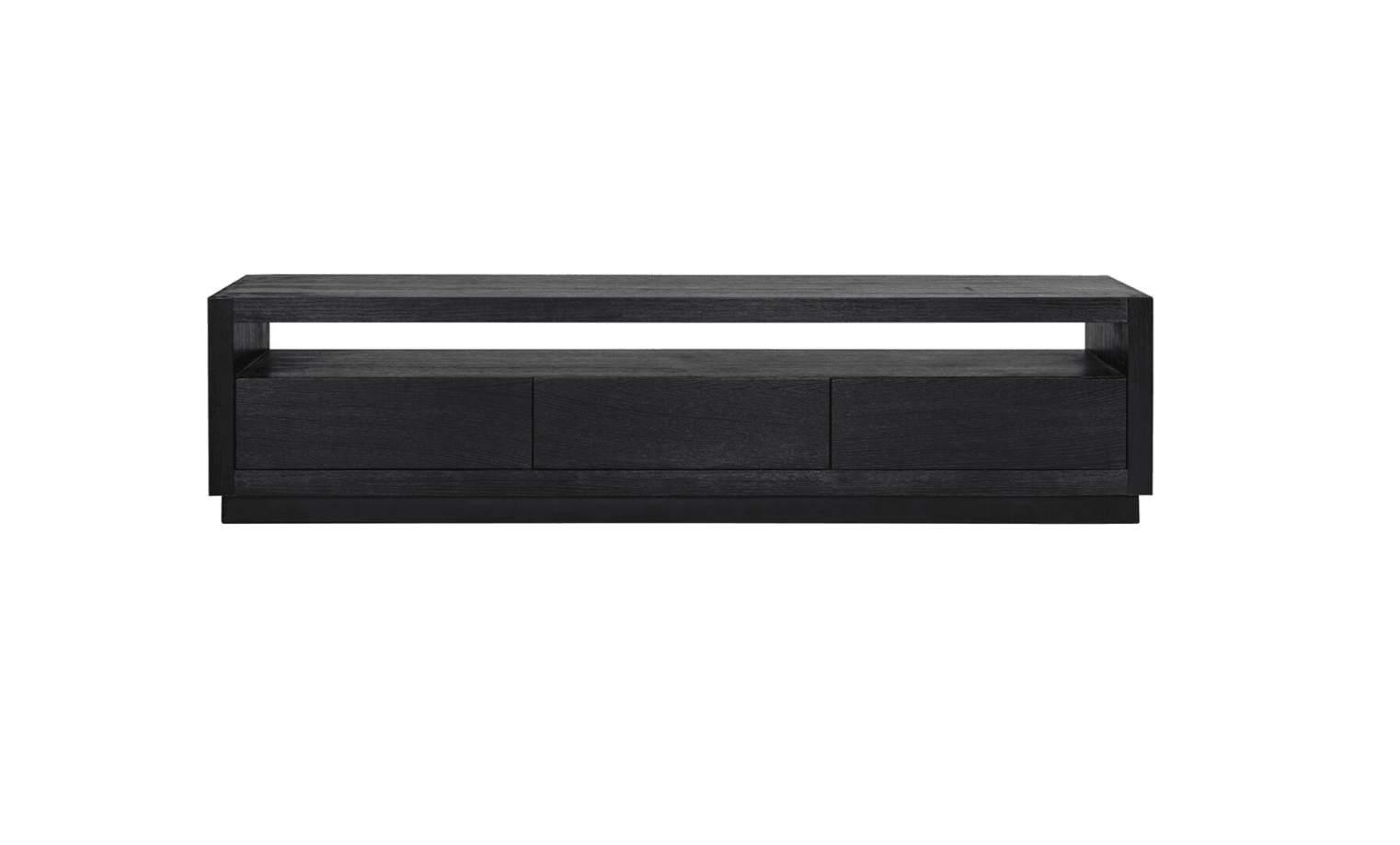 Szafka RTV OAKURA czarny fornir dębowy Richmond Interiors Eye on Design