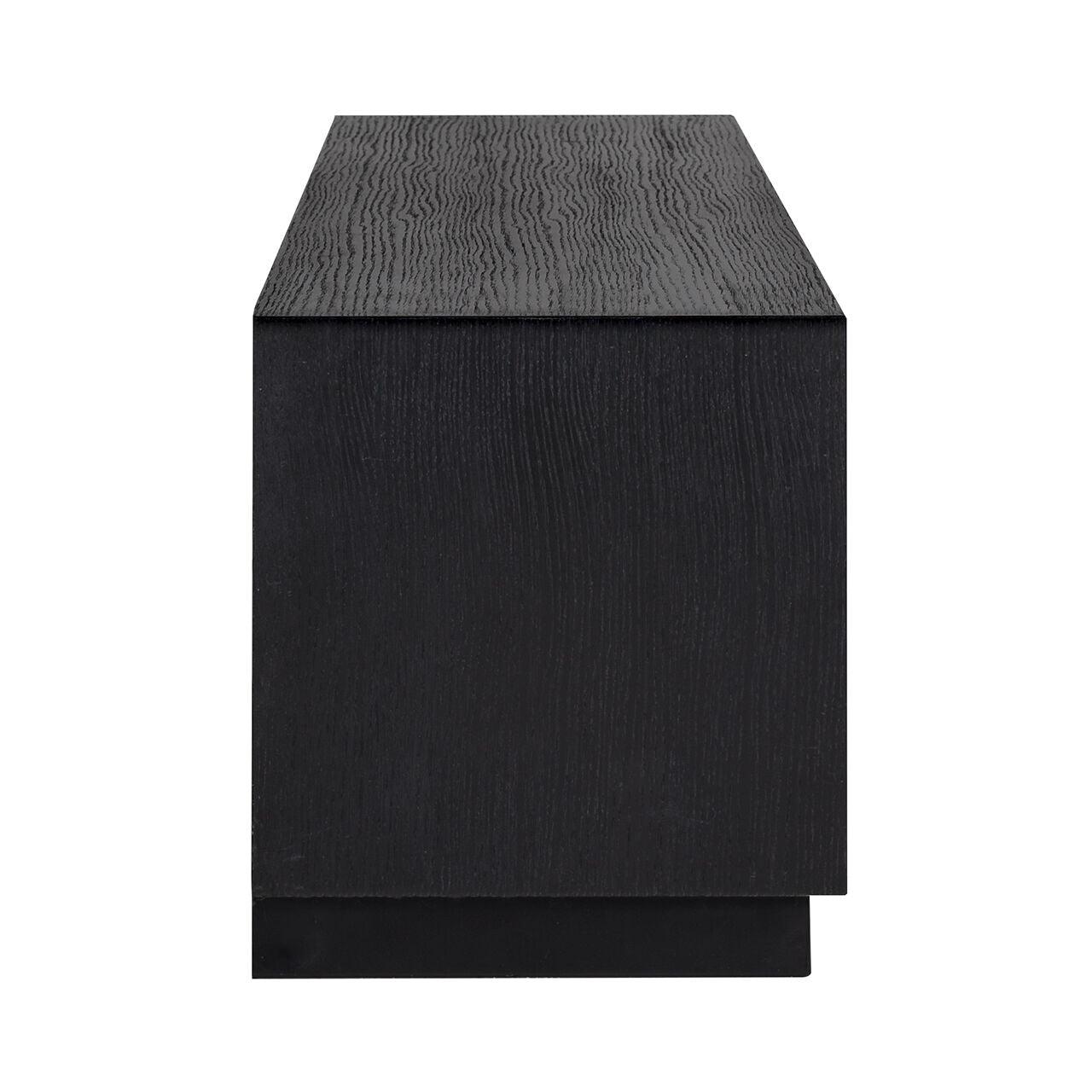 Szafka RTV OAKURA czarny fornir dębowy Richmond Interiors Eye on Design