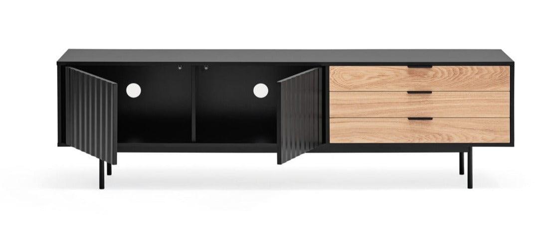 Szafka RTV SIERRA 2D czarny Teulat Eye on Design