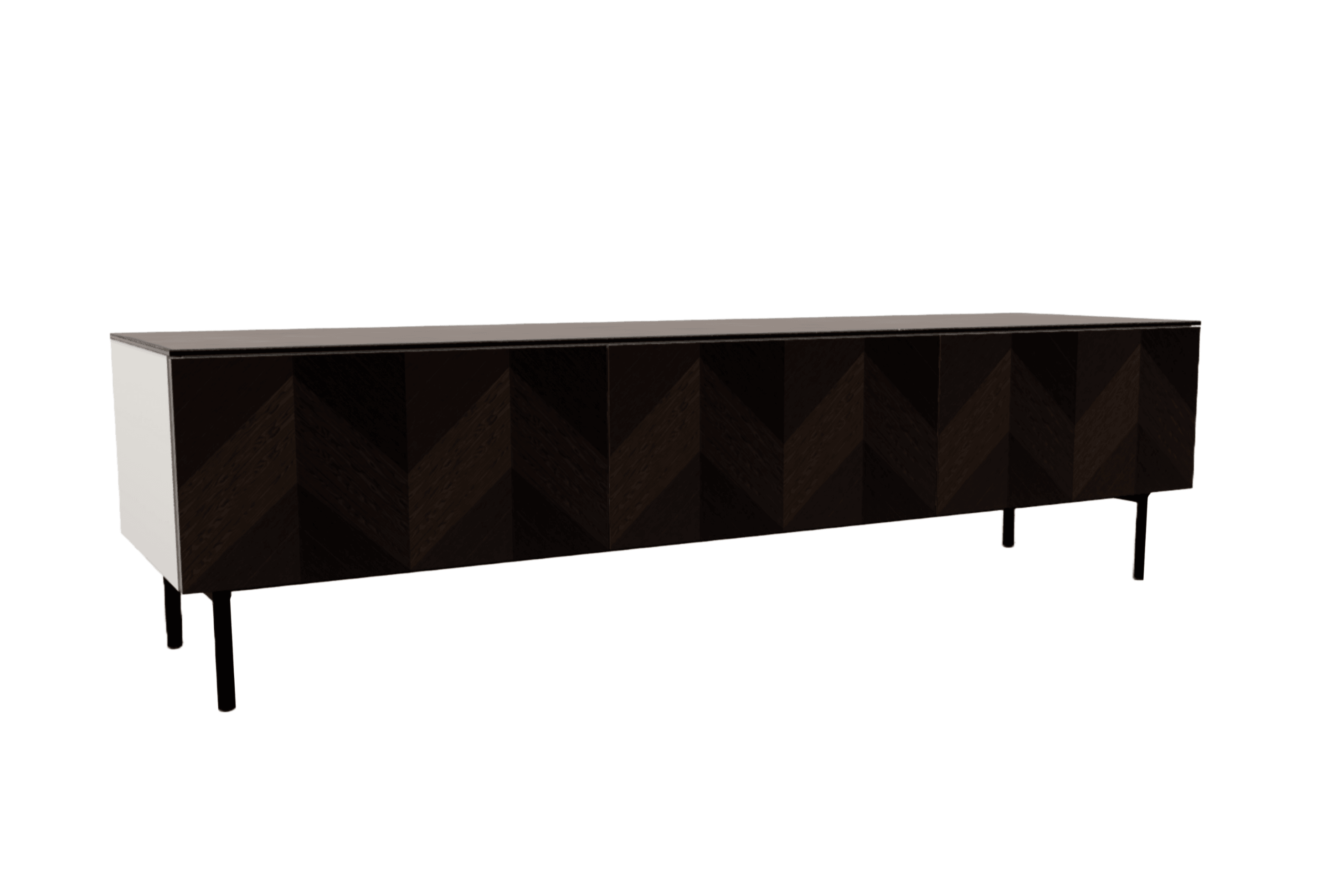 Szafka RTV UNIVERSAL jodełka dębowa Calligaris Eye on Design