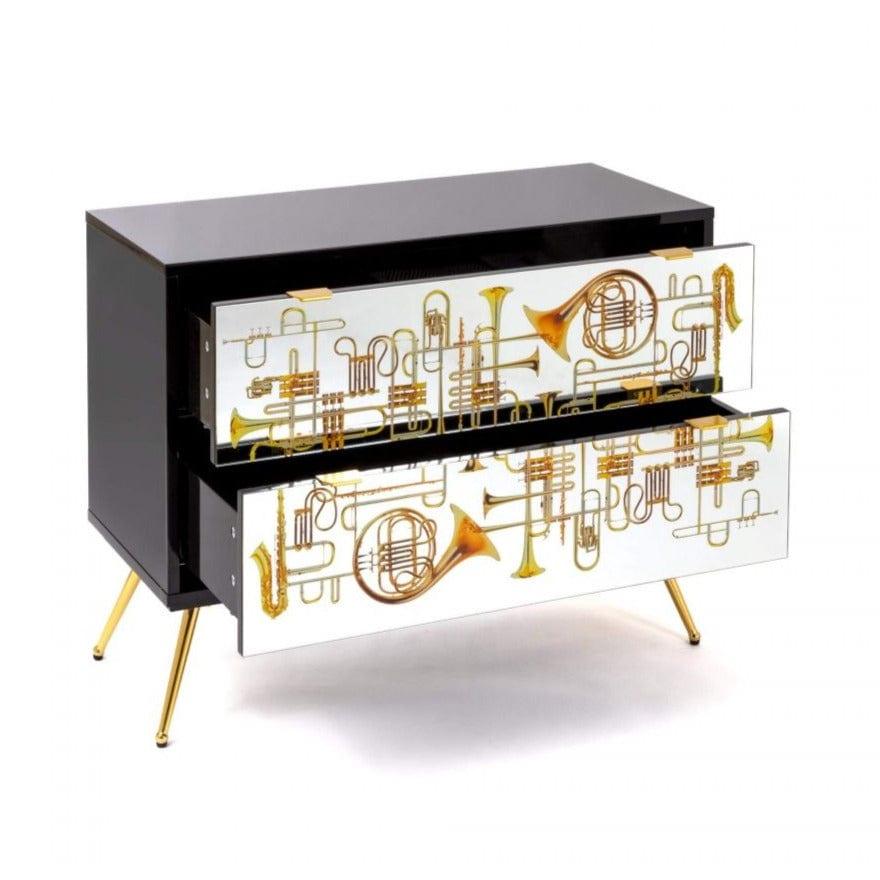 Szafka TRUMPETS z 2 szufladami Seletti Eye on Design