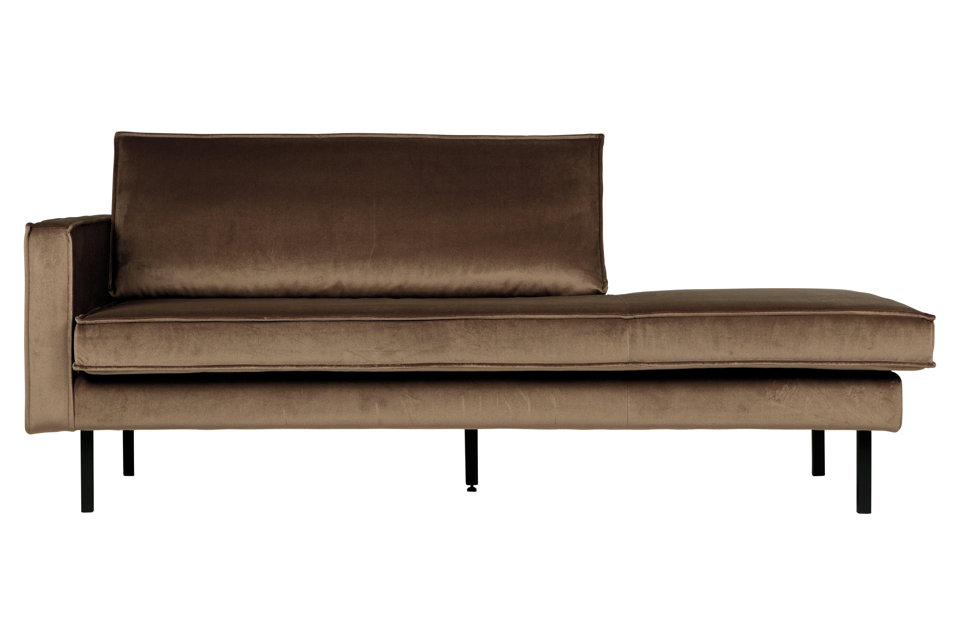 Szezlong aksamitny lewostronny RODEO taupe Be Pure Eye on Design