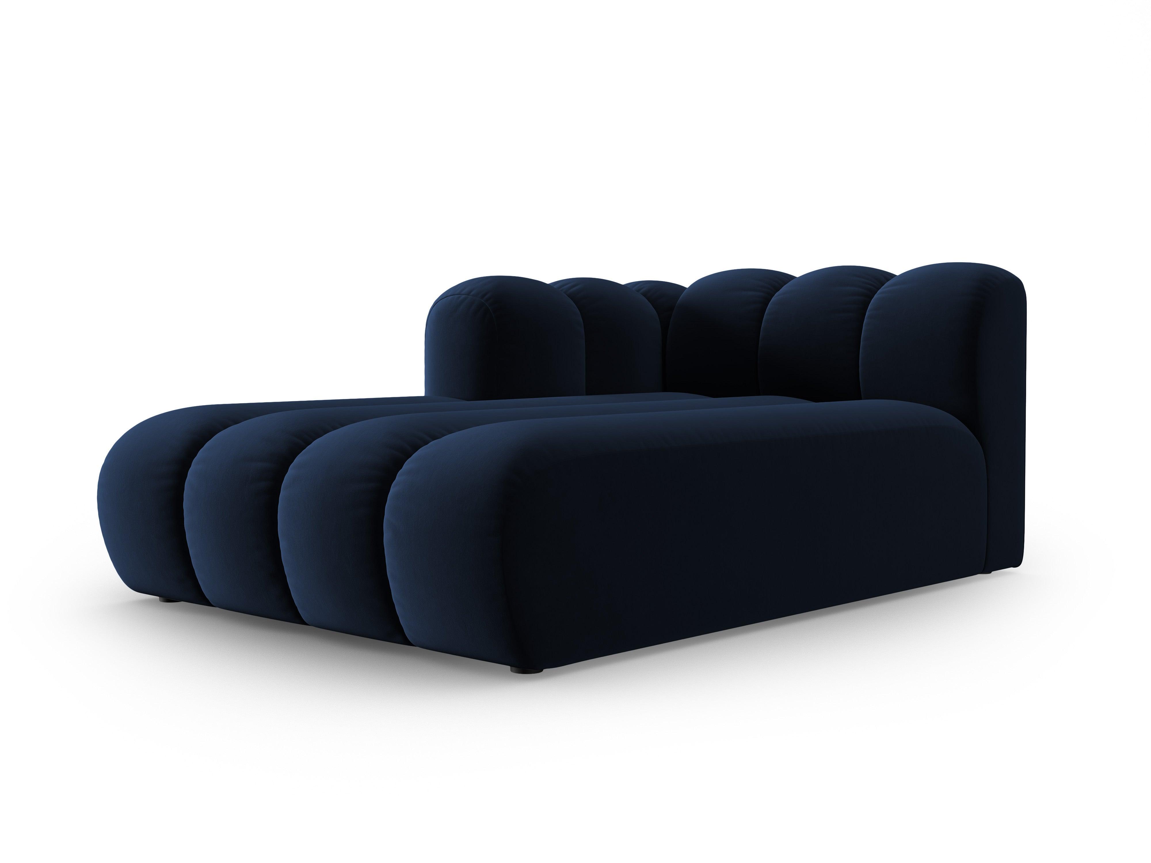 Szezlong aksamitny lewostronny SKYLER granatowy Interieurs 86 Eye on Design
