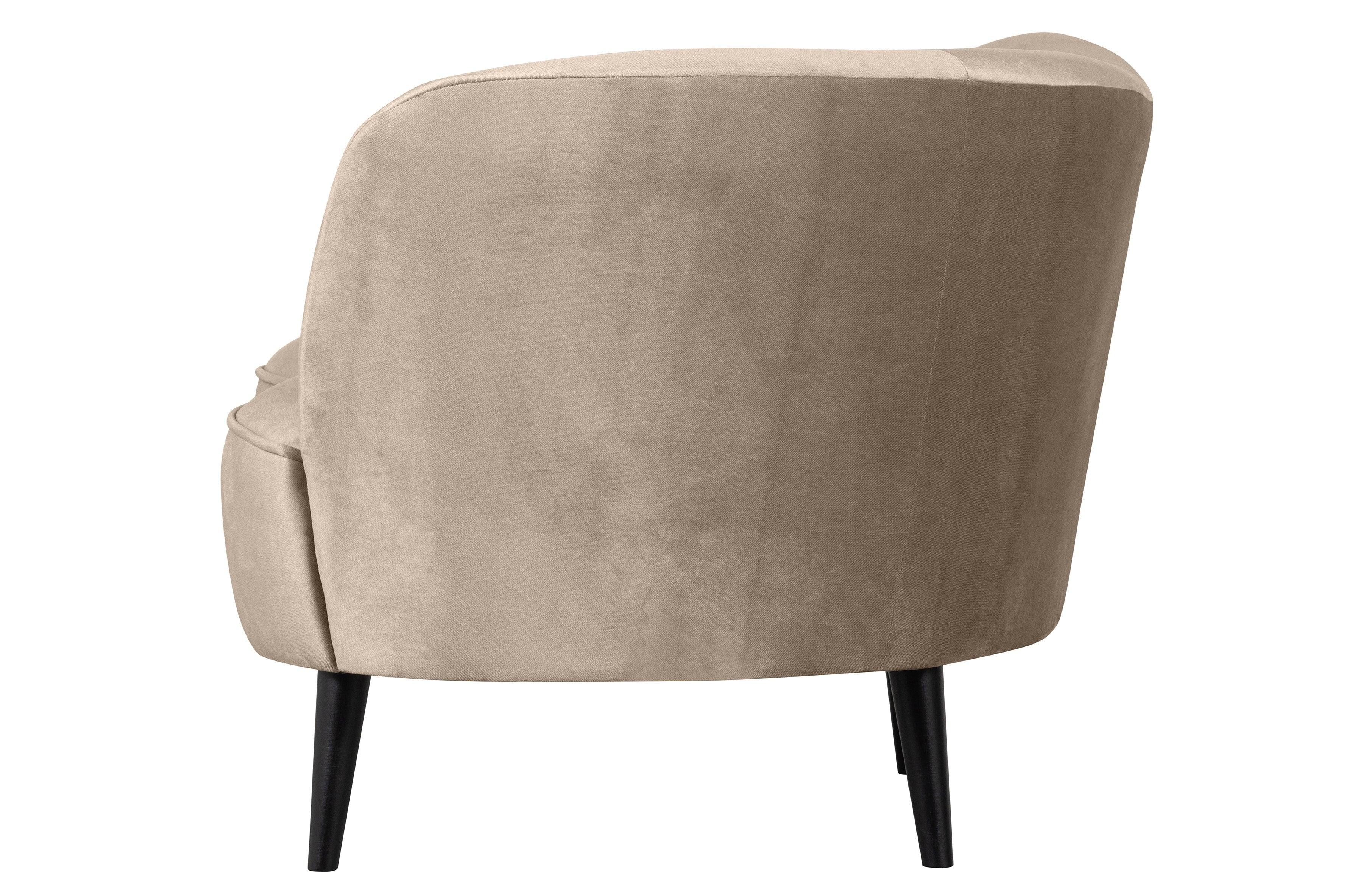 Szezlong aksamitny prawostronny SARA khaki Woood Eye on Design