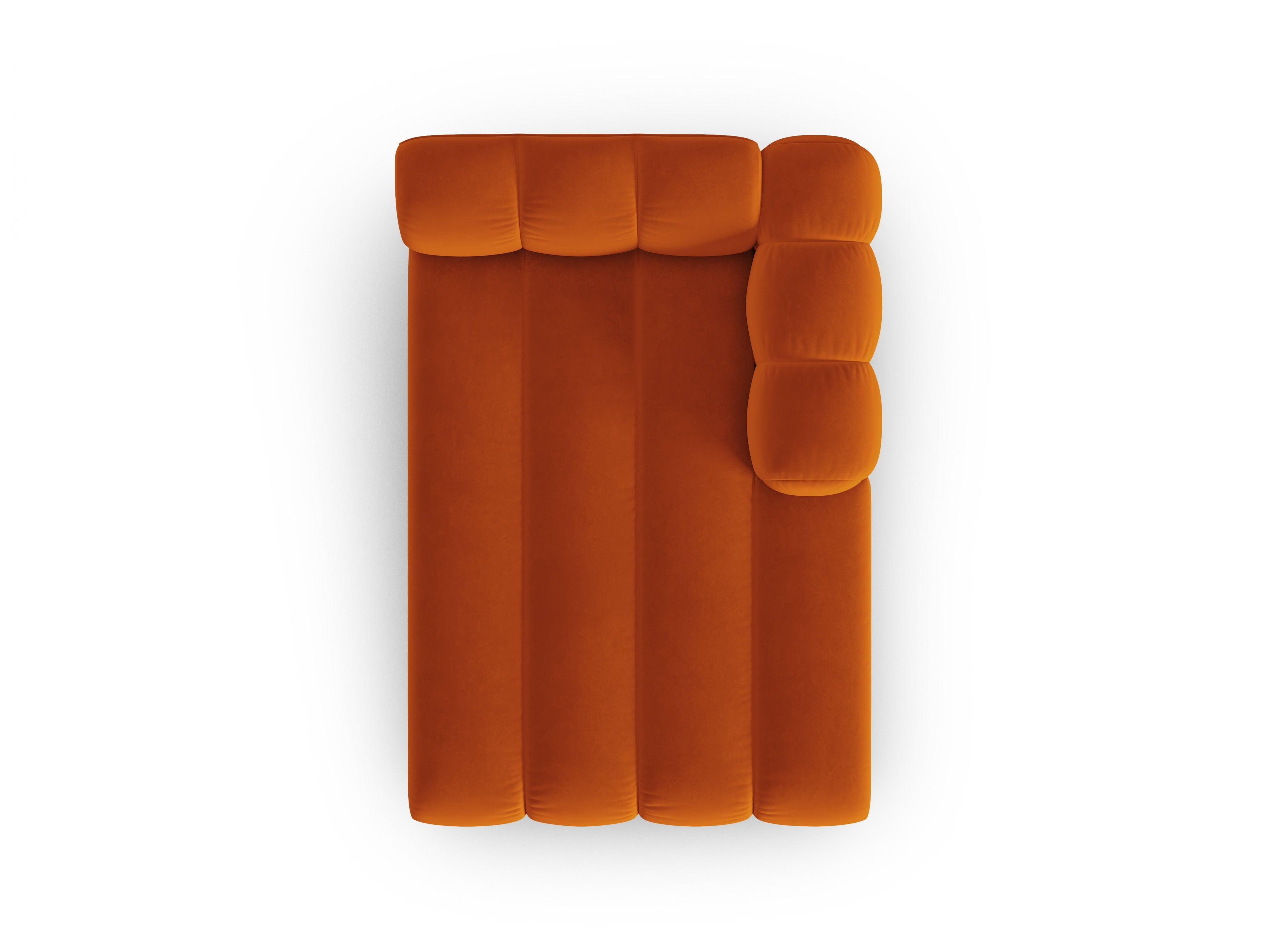 Szezlong aksamitny prawostronny SKYLER ceglany Interieurs 86 Eye on Design