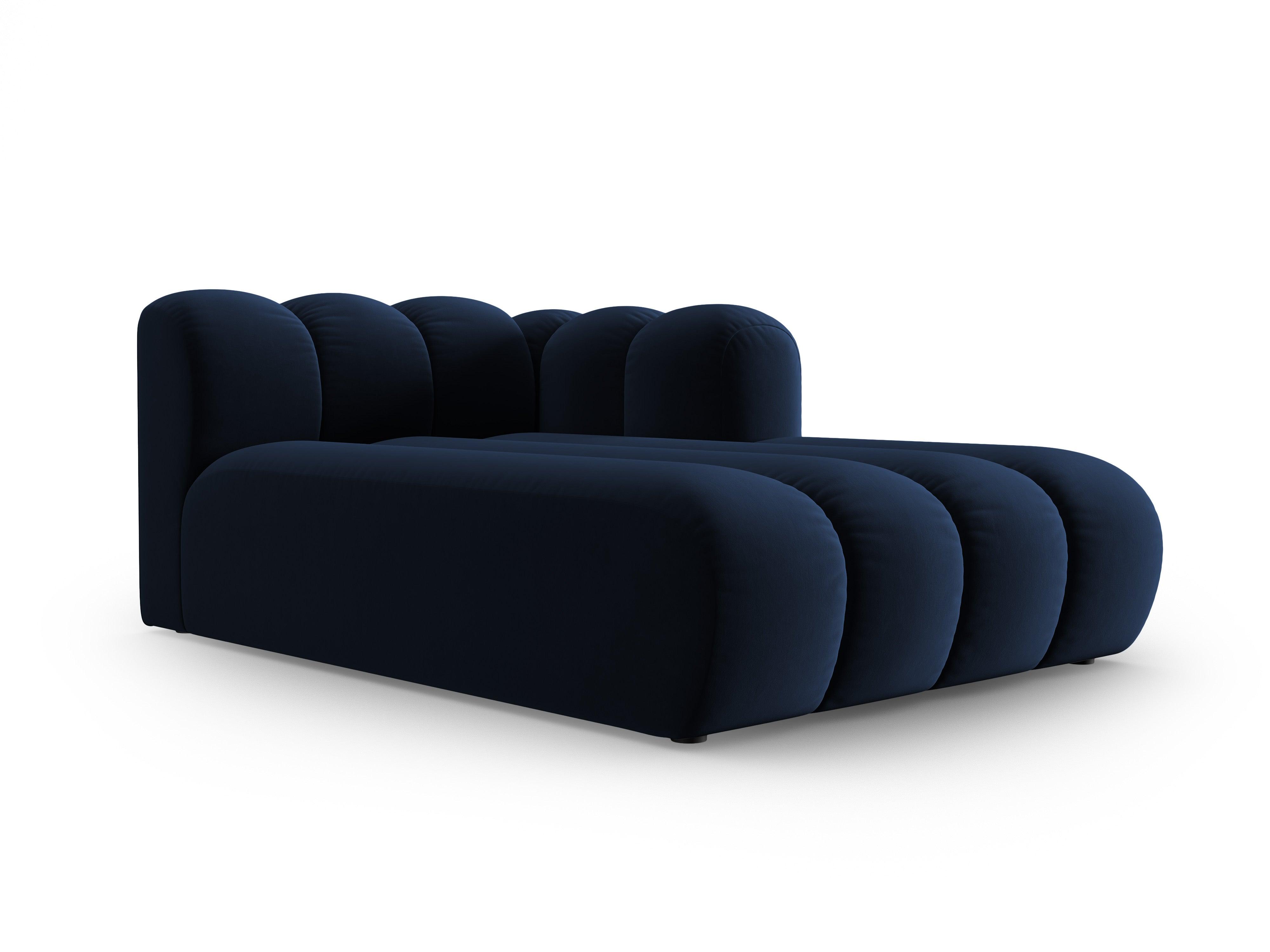 Szezlong aksamitny prawostronny SKYLER granatowy Interieurs 86 Eye on Design