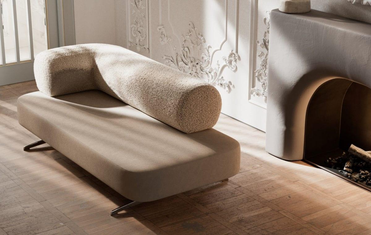 Szezlong CARMEL beżowy Happy Barok Eye on Design