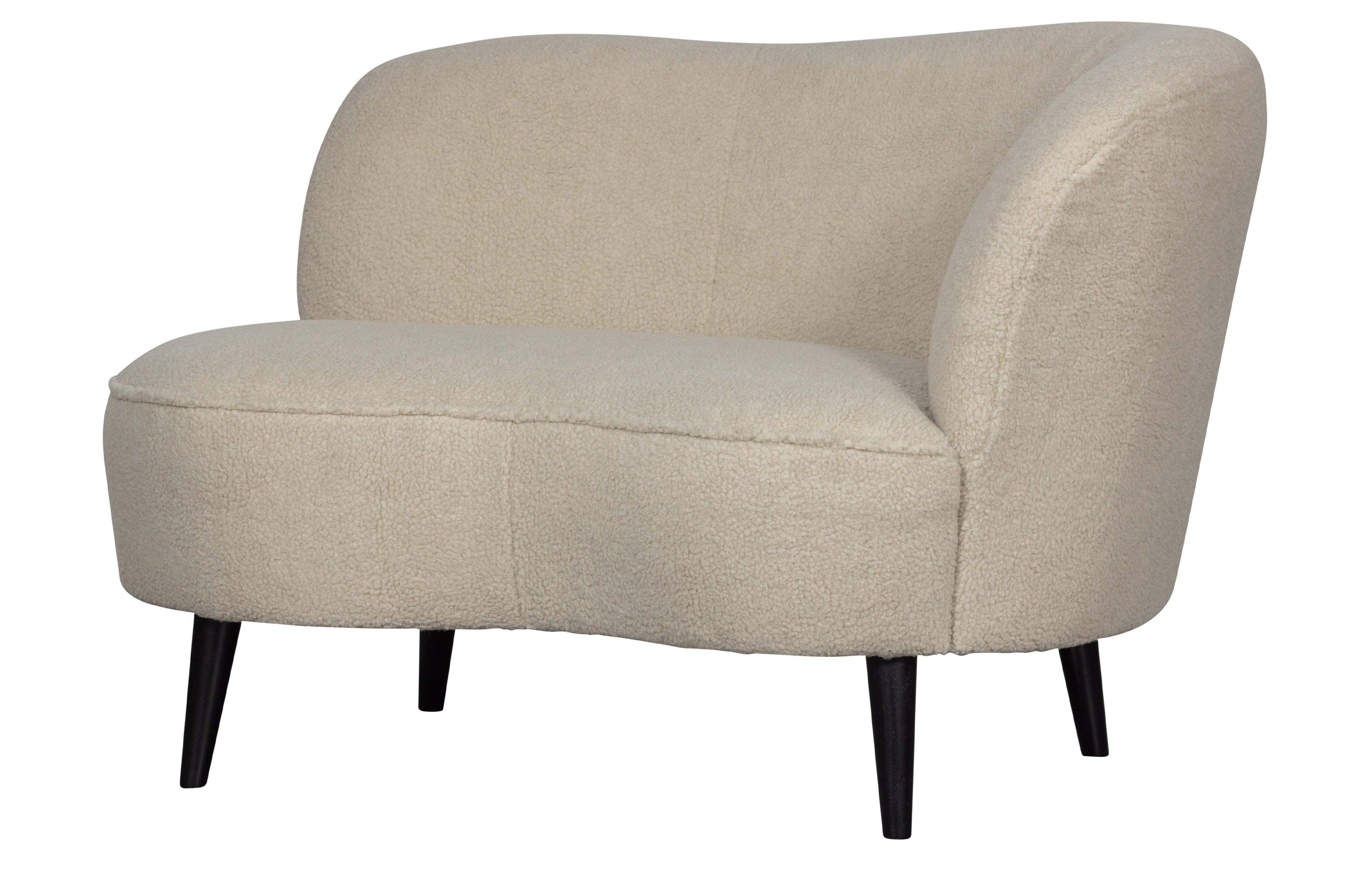 Szezlong prawostronny SARA plusz ecru Woood Eye on Design