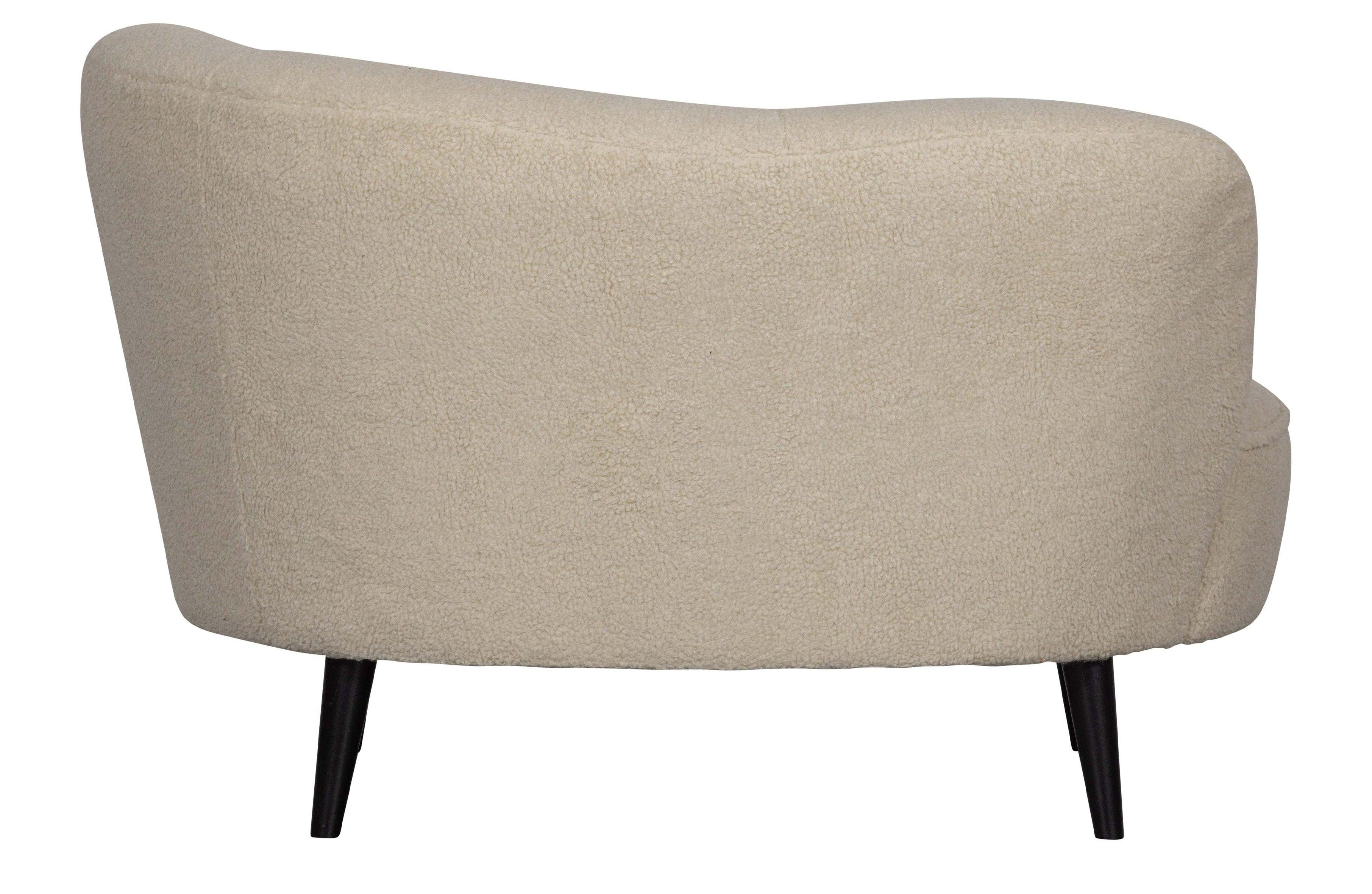 Szezlong prawostronny SARA plusz ecru Woood Eye on Design