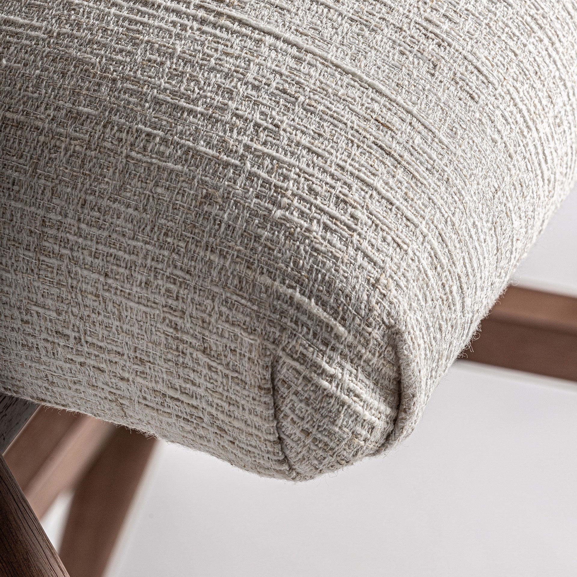 Barhocker DOUZE beige mit Gummibasis