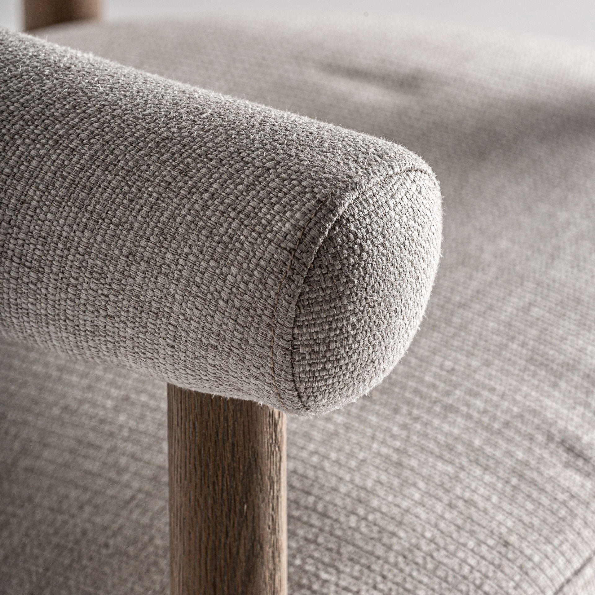 LAZINS Beige Bar Stool with Ash Base