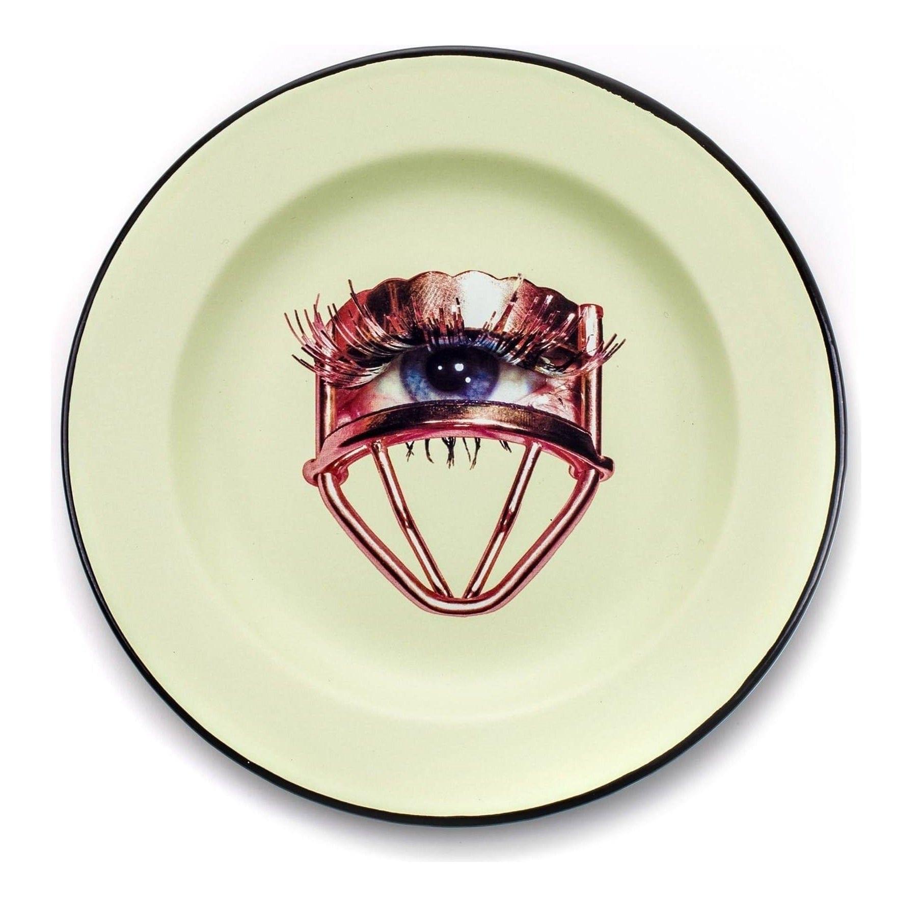 Talerz emaliowany EYE zielony Seletti Eye on Design
