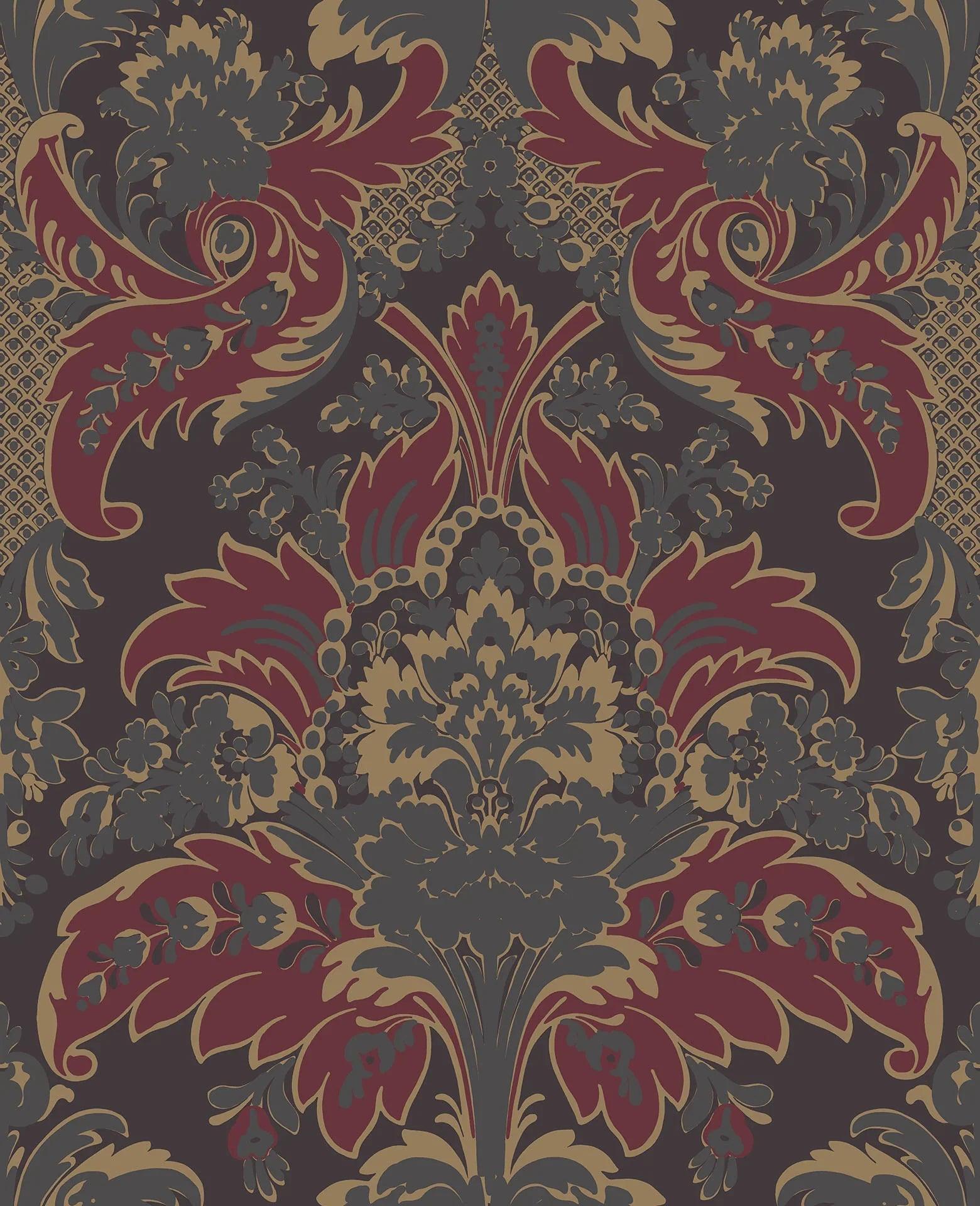 Tapeta ALBEMARLE - Aldwych karmazyn Cole & Son Eye on Design