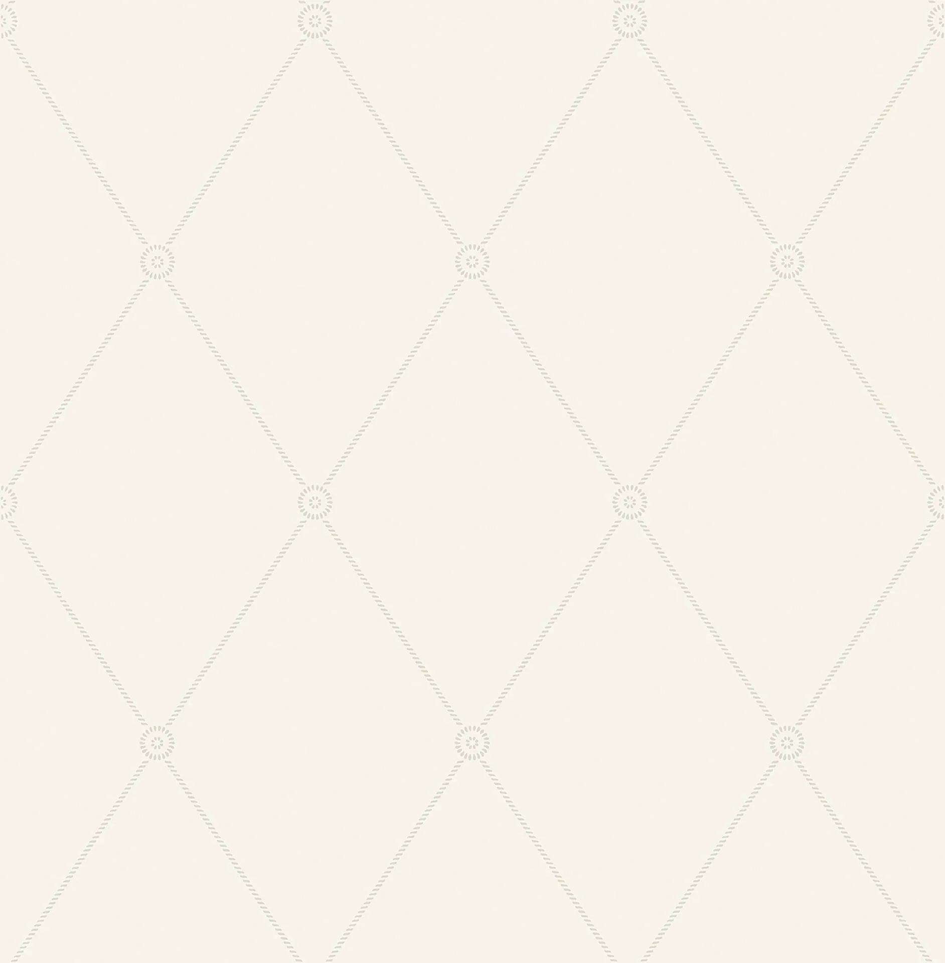 Tapeta ARCHIVE ANTHOLOGY - Large Georgian Rope Trellis biały Cole & Son Eye on Design