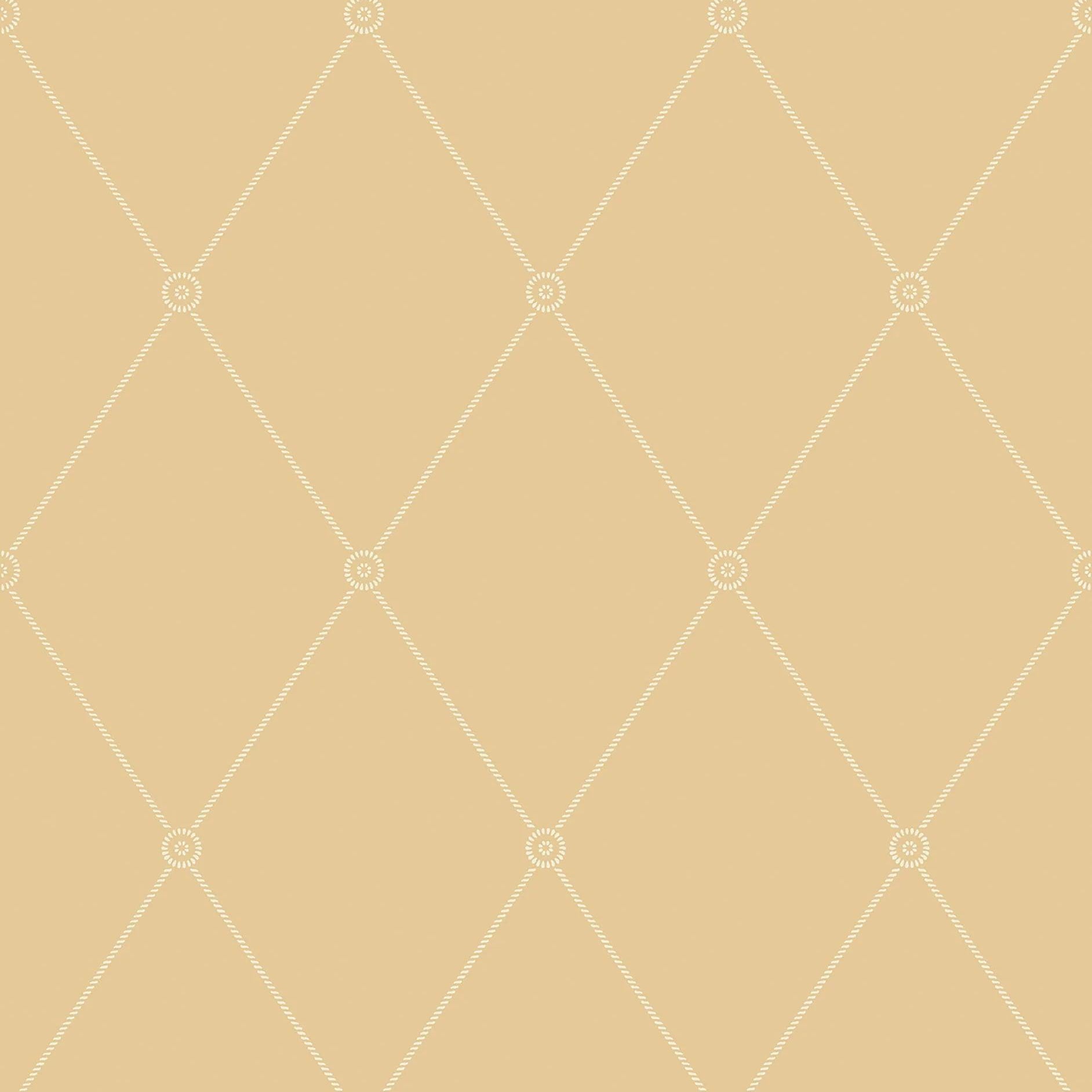 Tapeta ARCHIVE ANTHOLOGY - Large Georgian Rope Trellis ochra Cole & Son Default Title Eye on Design