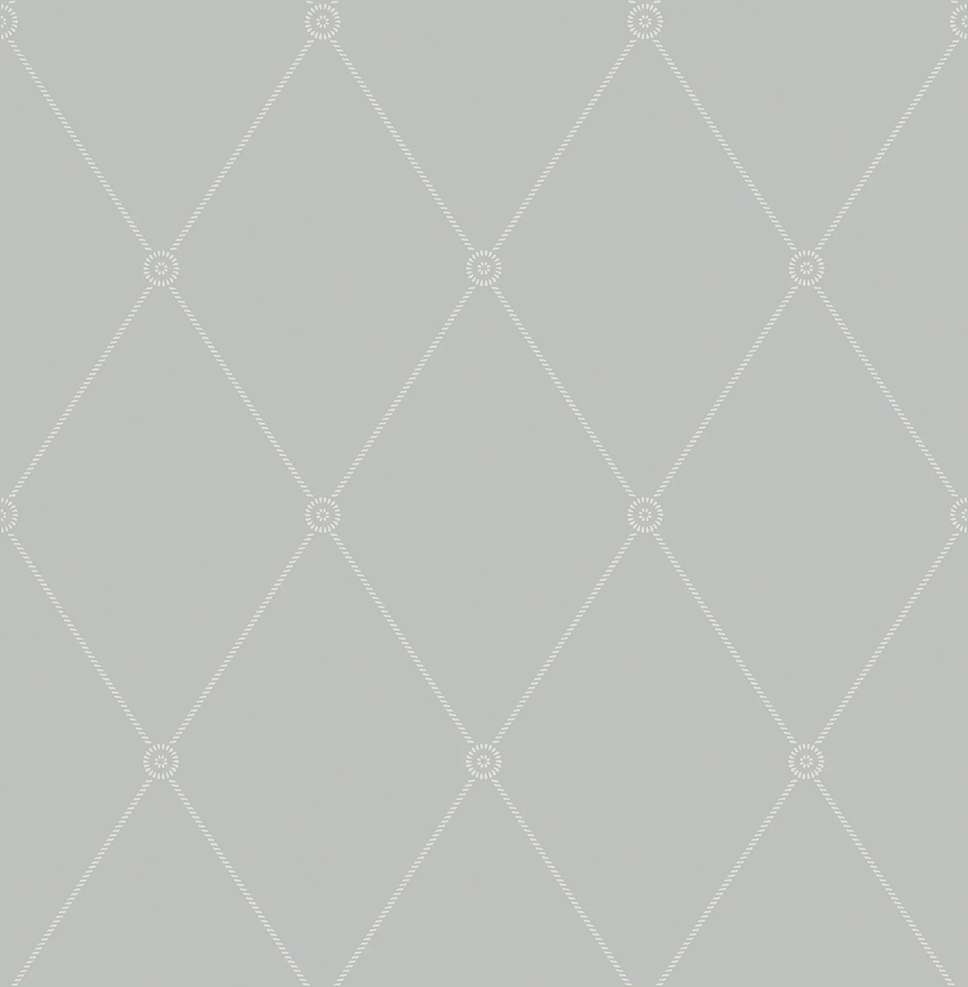 Tapeta ARCHIVE ANTHOLOGY - Large Georgian Rope Trellis szary Cole & Son Eye on Design