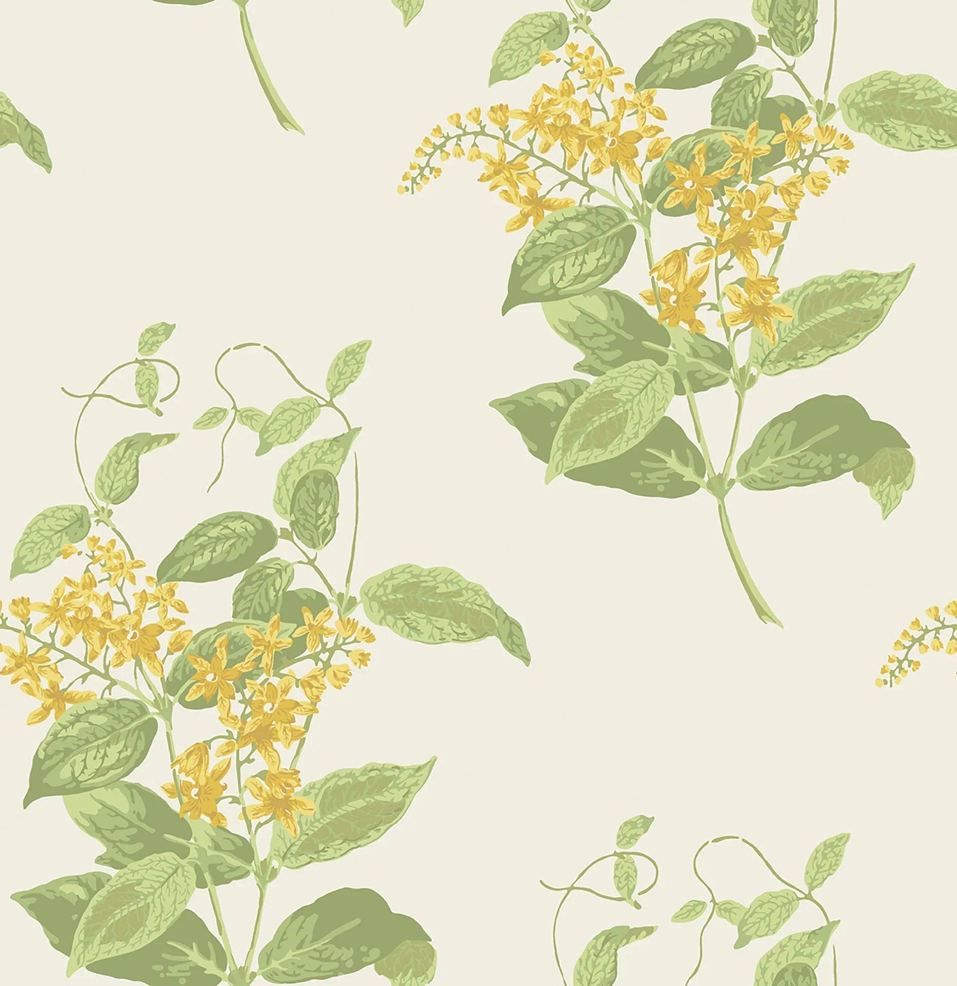 Tapeta ARCHIVE ANTHOLOGY - Madras Violet cytrynowy na pergaminie Cole & Son Eye on Design