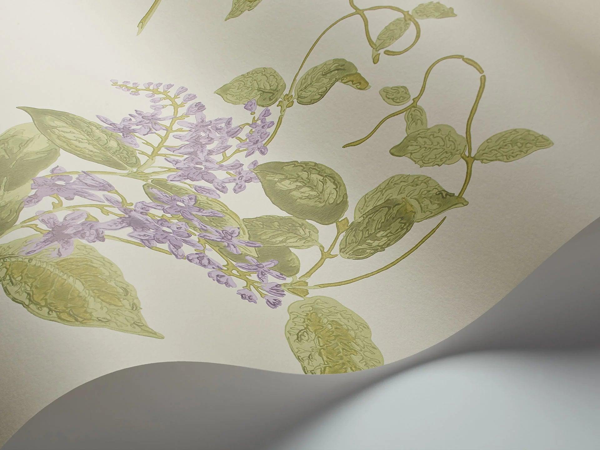 Tapeta ARCHIVE ANTHOLOGY - Madras Violet fiolet na kremie Cole & Son Eye on Design