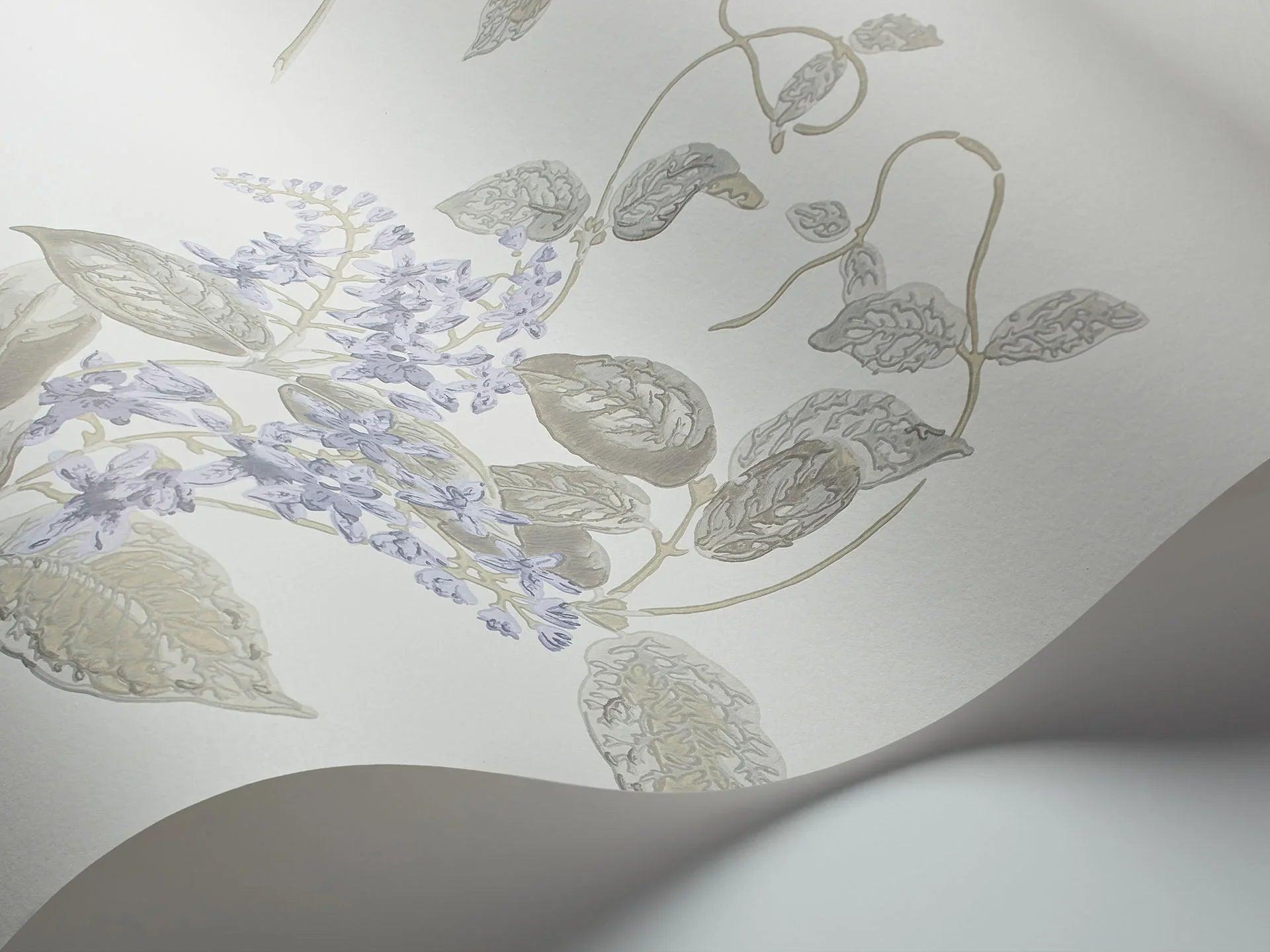Tapeta ARCHIVE ANTHOLOGY - Madras Violet liliowy na białym Cole & Son Eye on Design