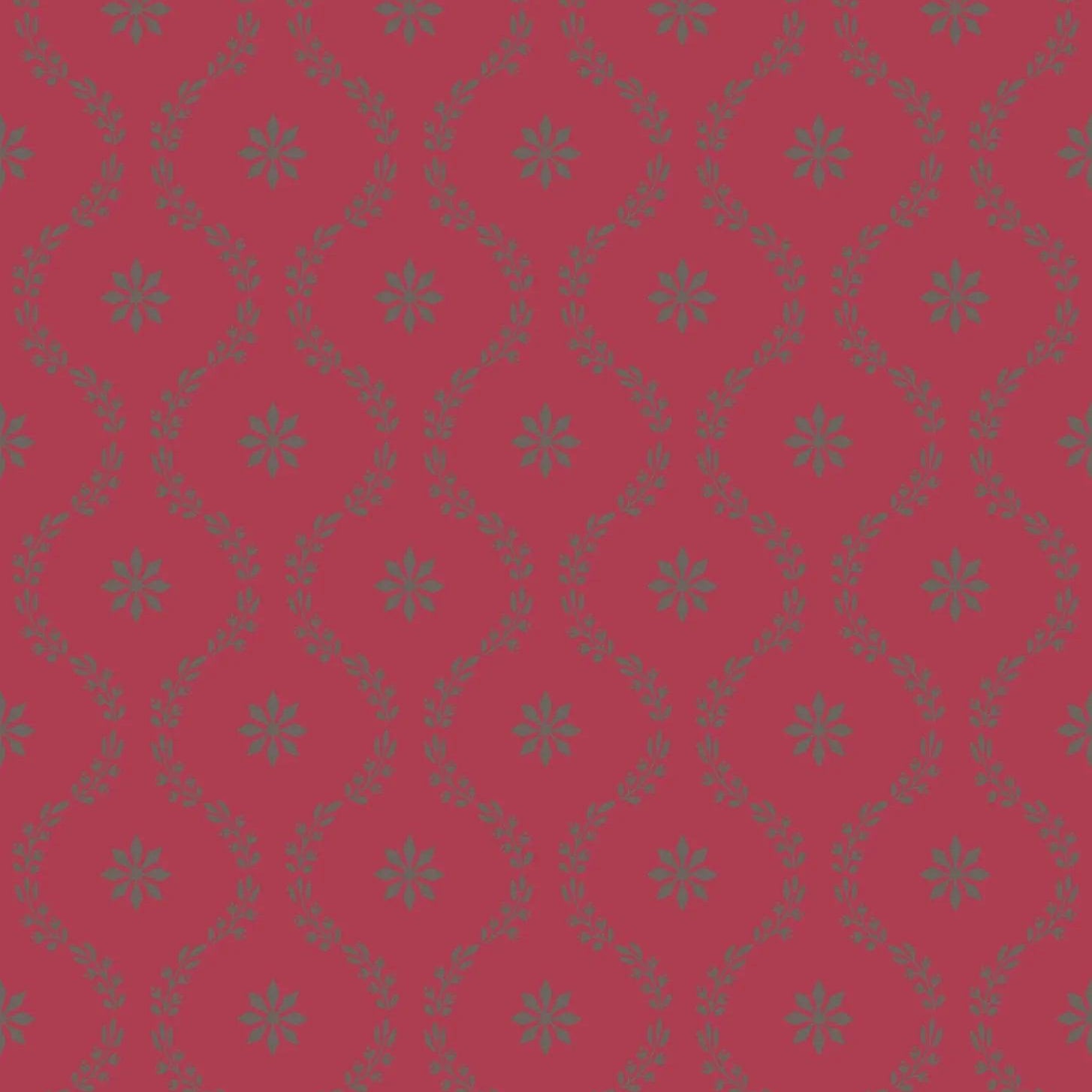 Tapeta ARCHIVE TRADITIONAL - Clandon metaliczna cyna na czerwieni Cole & Son Default Title Eye on Design