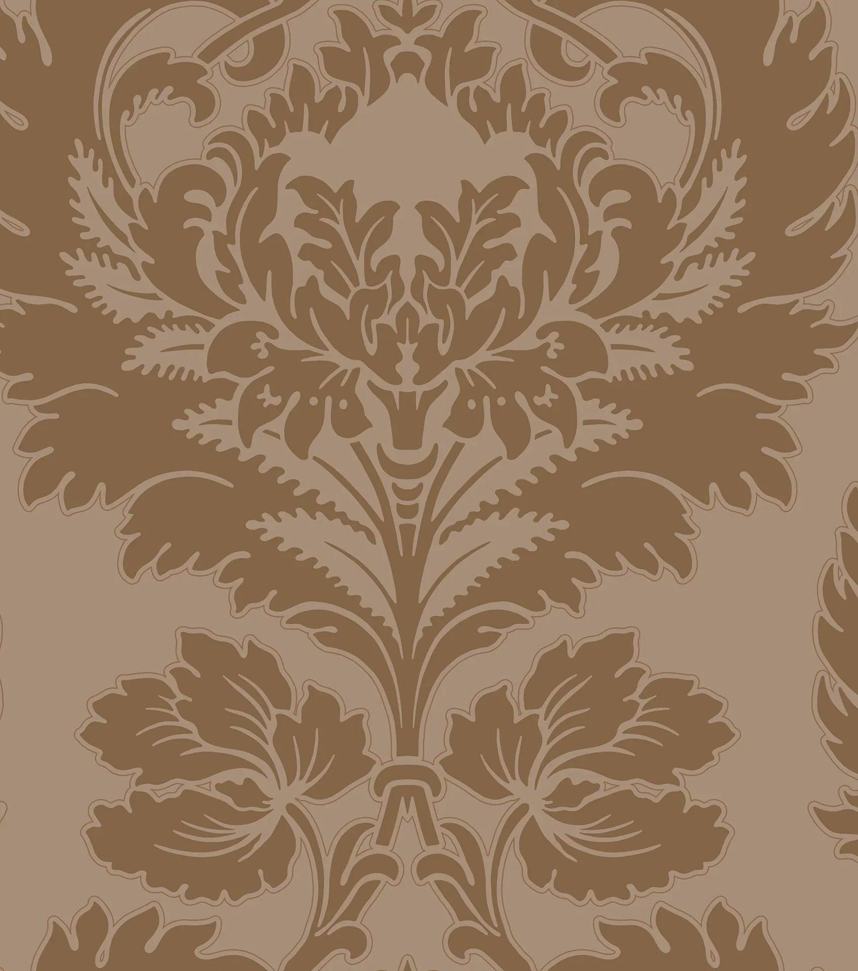 Tapeta ARCHIVE TRADITIONAL - Hovingham metaliczne złoto na beżu Cole & Son Eye on Design