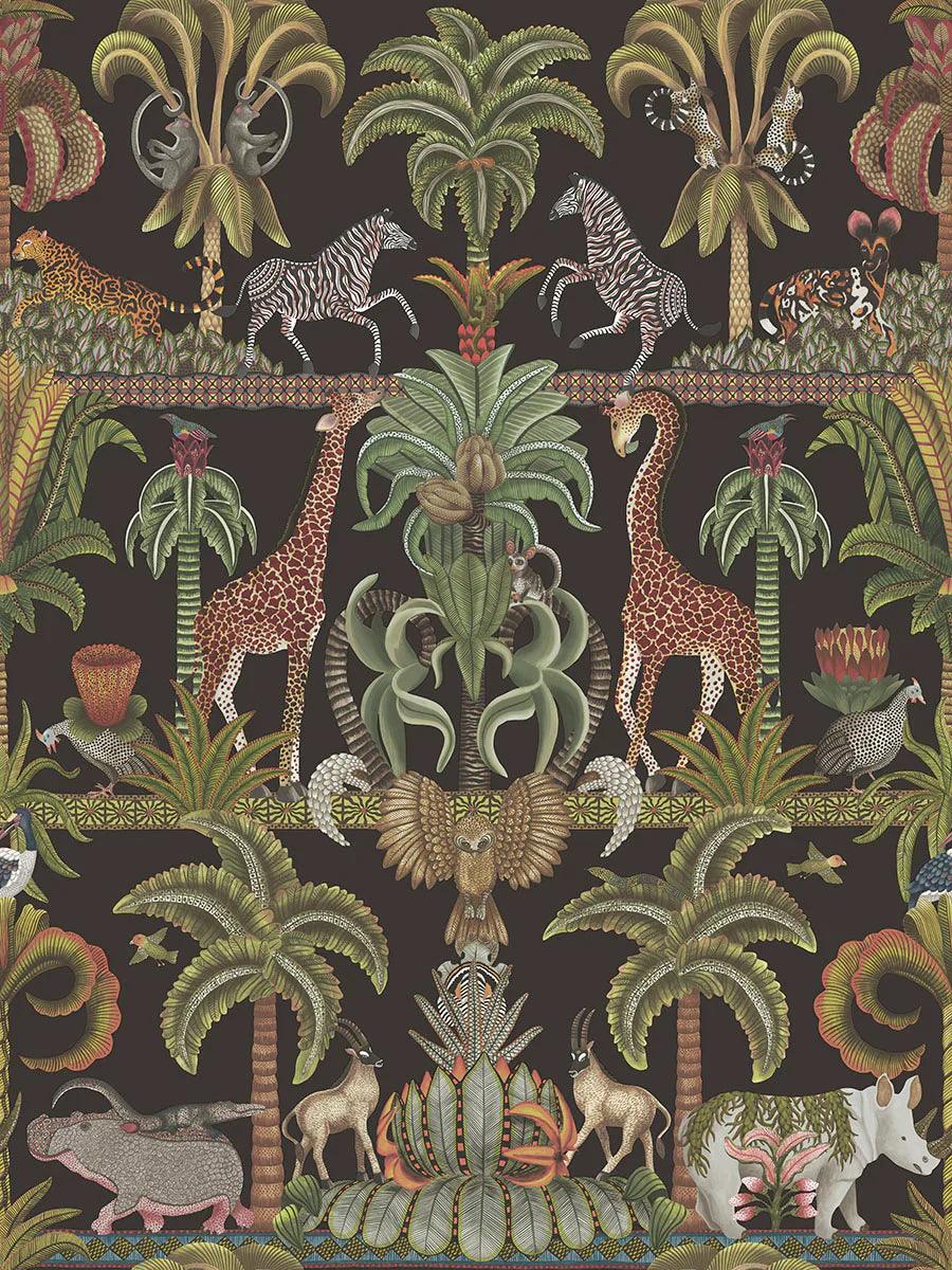 Tapeta ARDMORE JABULA - Afrika Kingdom czarny Cole & Son Eye on Design