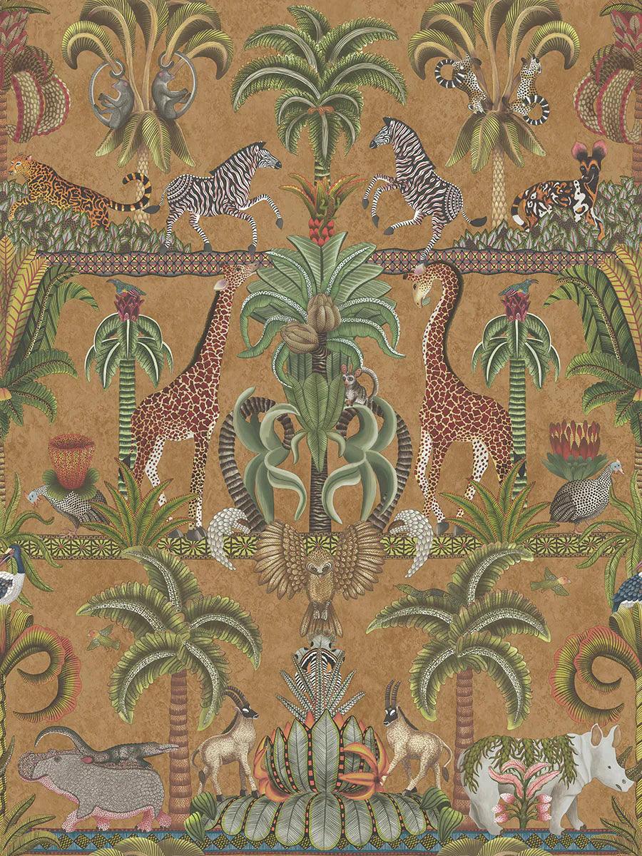 Tapeta ARDMORE JABULA - Afrika Kingdom metaliczny brąz Cole & Son Eye on Design