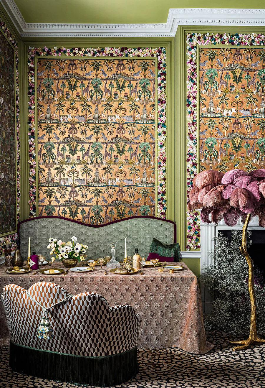 Tapeta ARDMORE JABULA - Afrika Kingdom metaliczny brąz Cole & Son Eye on Design