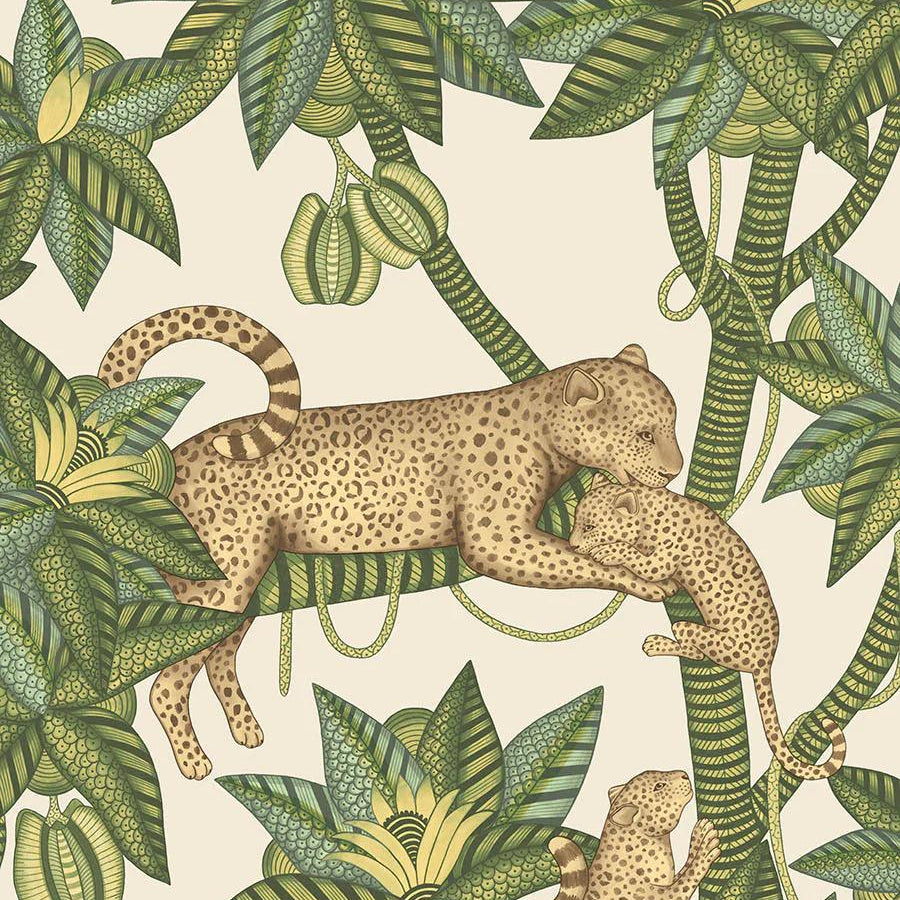 Tapeta ARDMORE JABULA - Satara zielony na kremie Cole & Son Eye on Design