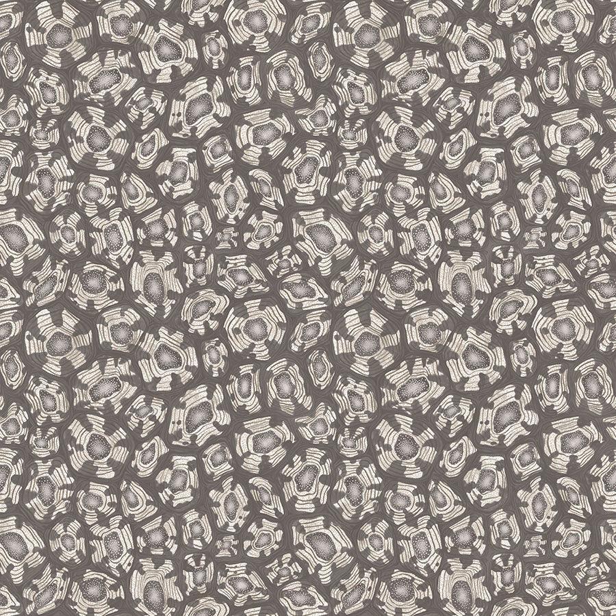 Tapeta ARDMORE JABULA - Savanna Shell biel i metaliczne srebro Cole & Son Eye on Design